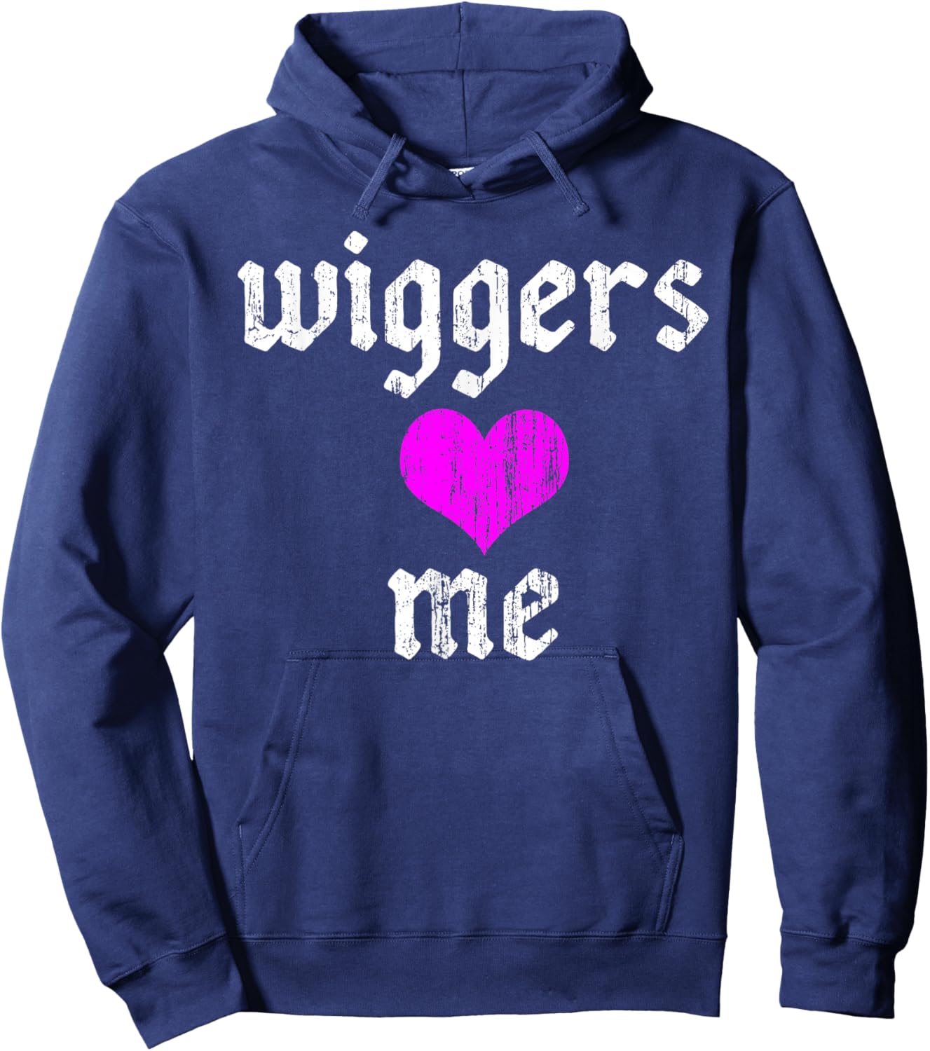 Wiggers Love me Vintage Hoodie - Hoodie | Navy