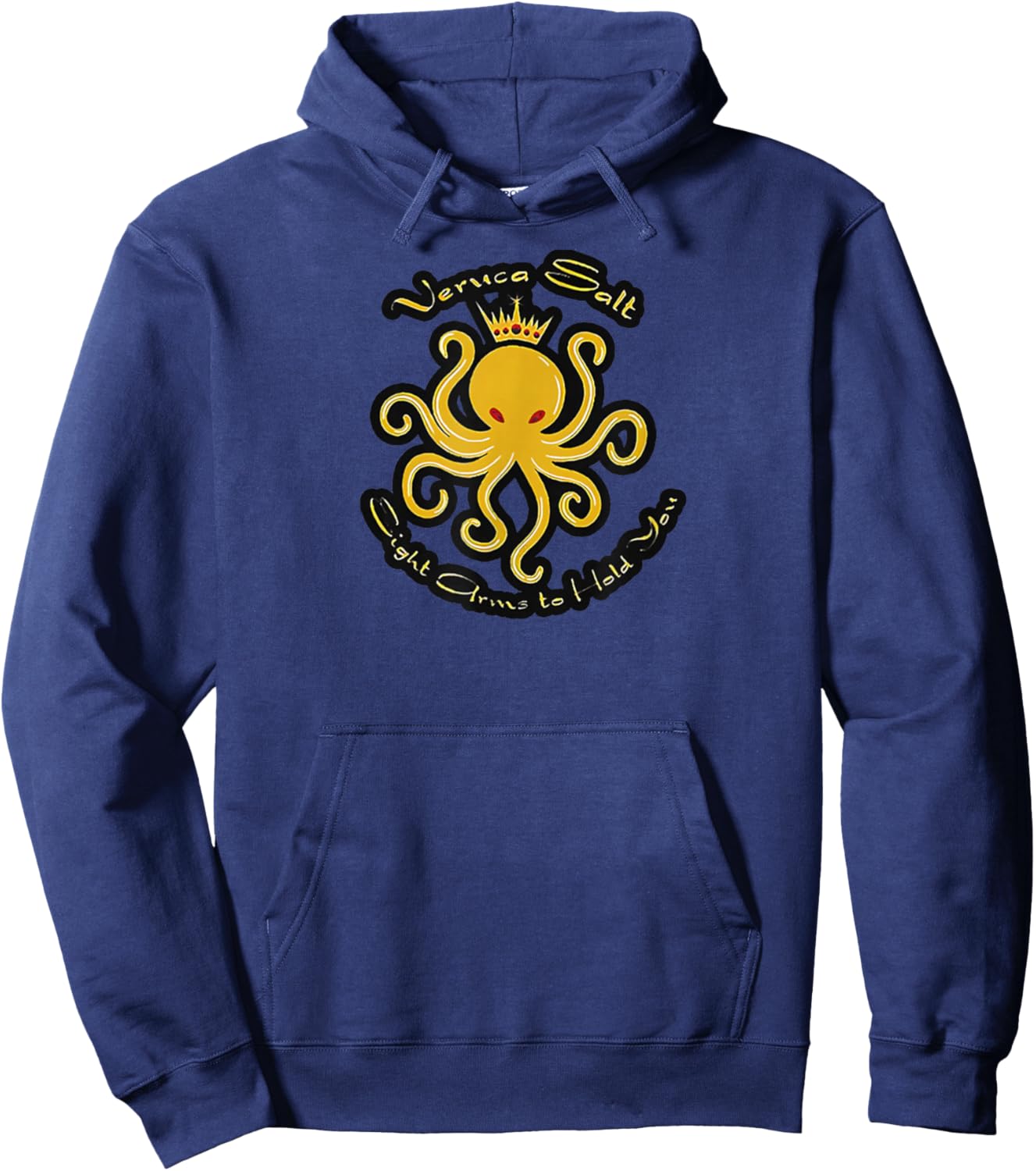 Funny Animal Meme Quote Veruca Salt Retro Octopus Crown Hoodie - Hoodie | Navy