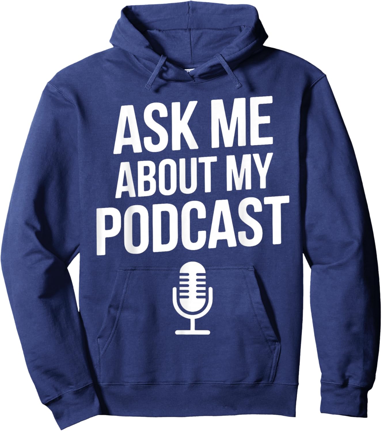 Best Podcast Art Women Podcasting Podcaster Podcast Hoodie - Hoodie | Navy