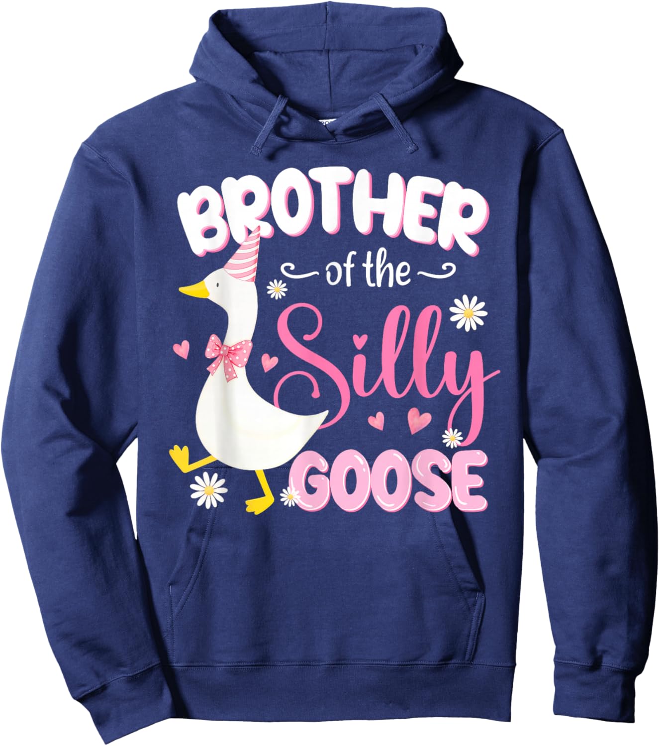 Silly Brother Goose 1st Birthday Family Matching Party Hoodie - Hoodie | Navy