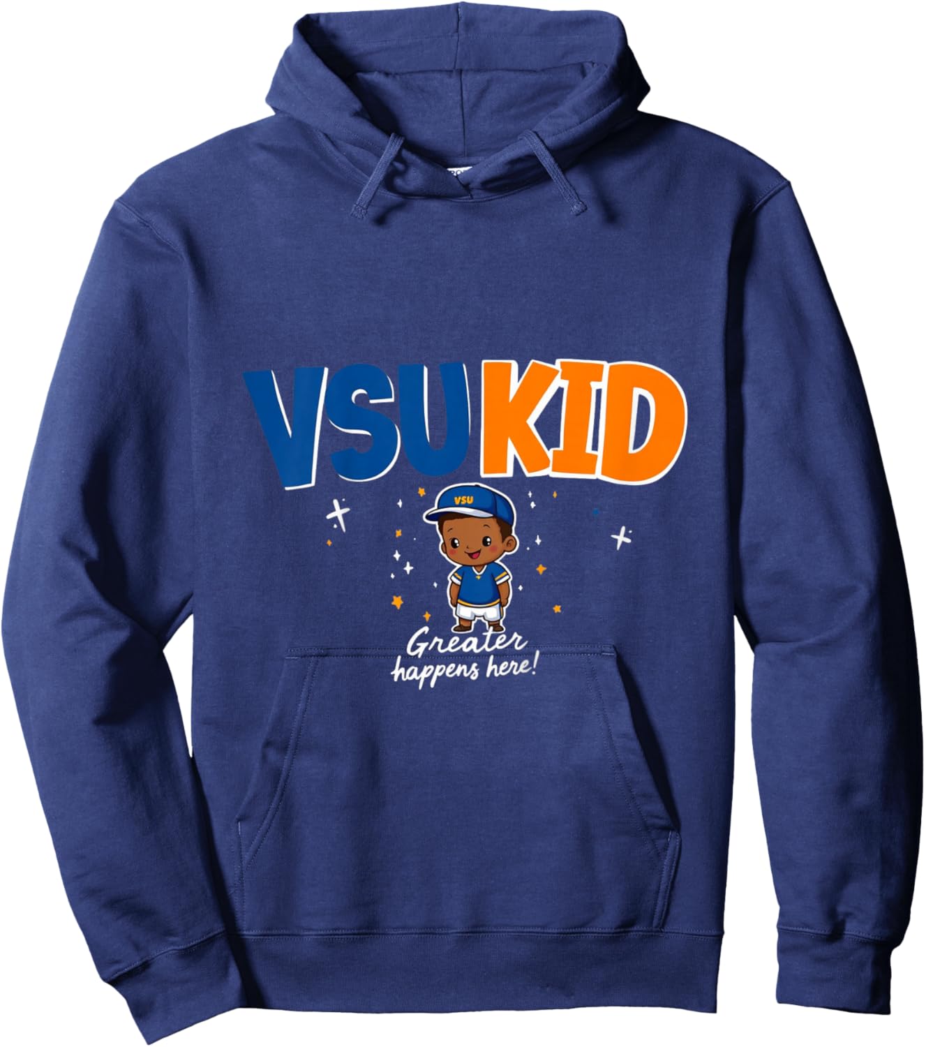 Kids VSU Kid Greater Happens Here HBCU 1882 Hoodie - Hoodie | Navy