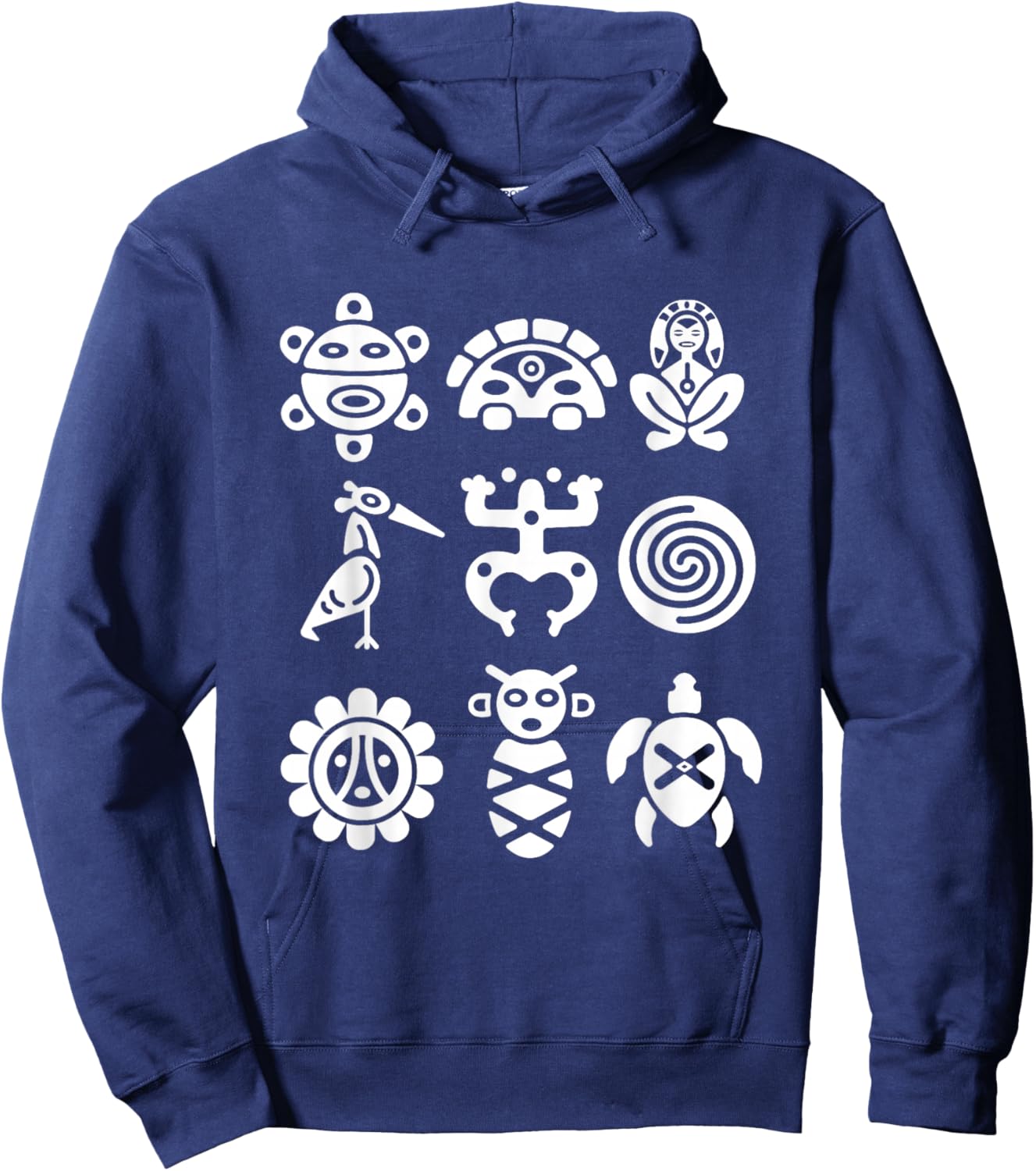 Taino Proud Coqui Frog Atabey Sun Symbol Puerto Rico Boricua Hoodie - Hoodie | Navy