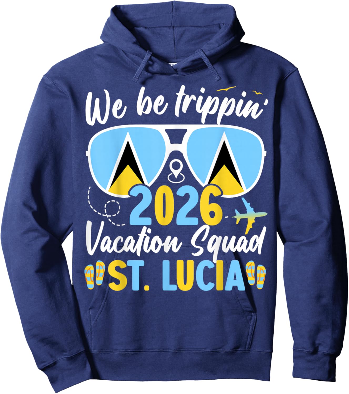 St. Lucia Vacation Family Friends Trip Cruise 2026 Matching Hoodie - Hoodie | Navy