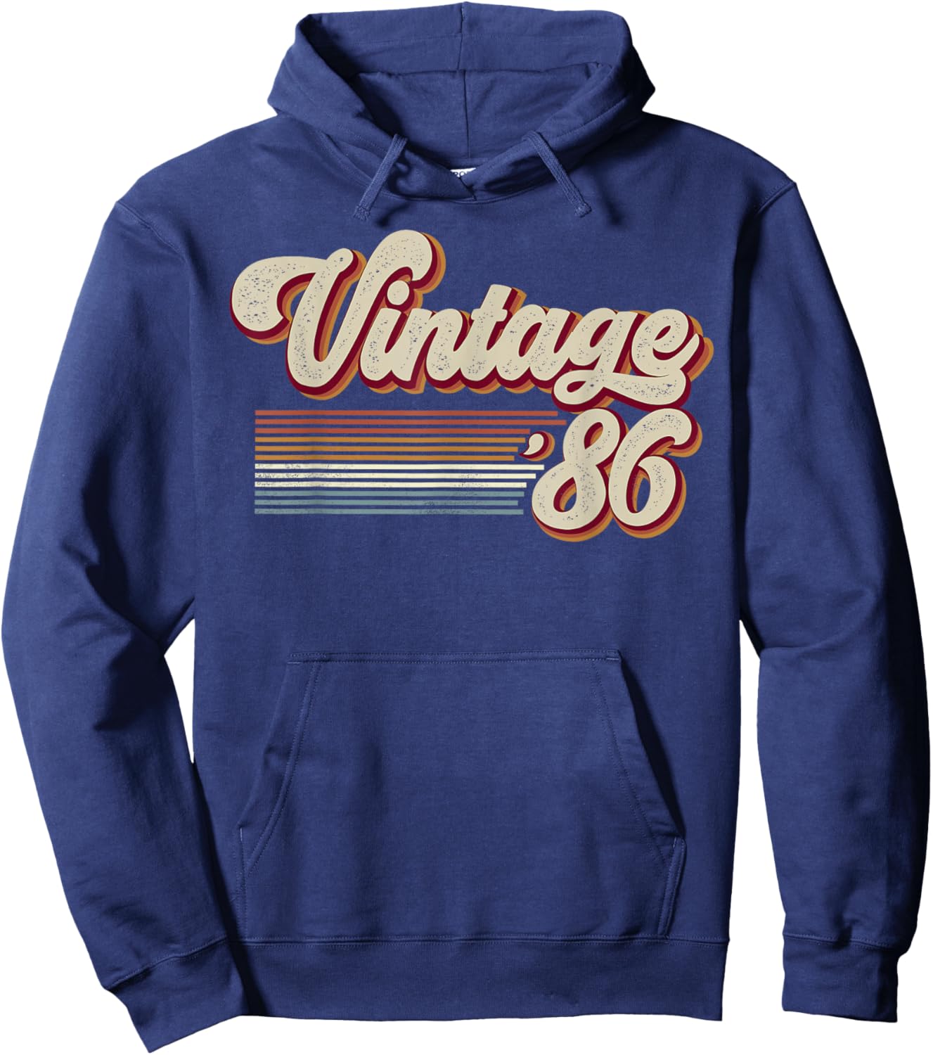 Vintage 1986 Retro Sunset Classic 40-Year-Old 40th Birthday Hoodie - Hoodie | Navy