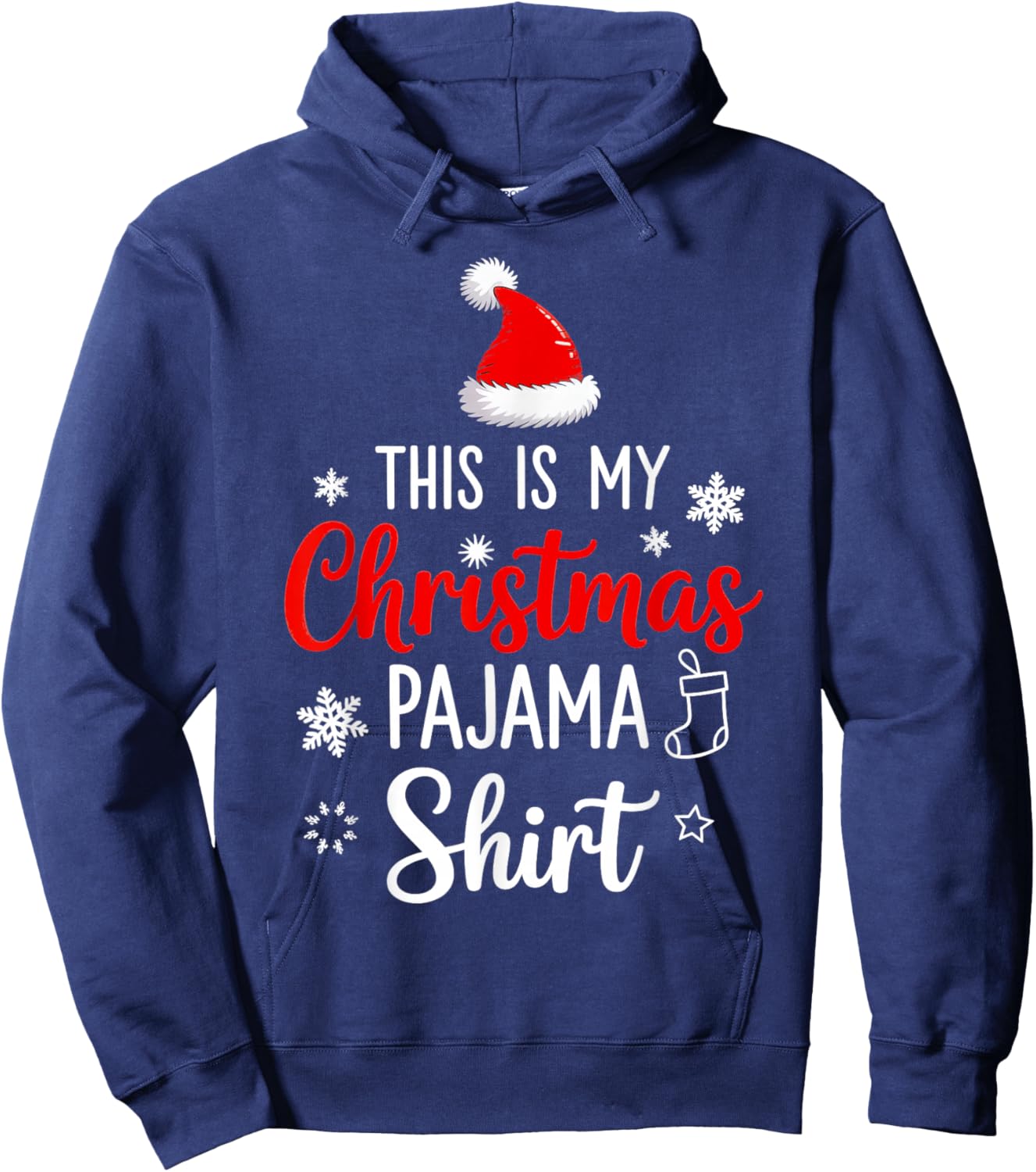 This is My Christmas Pajama Hoodie - Hoodie | Navy