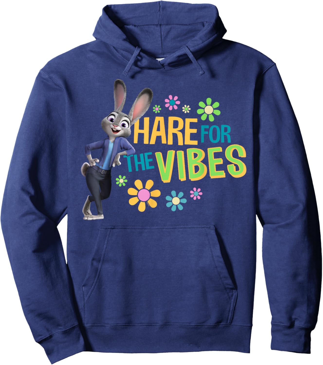 Disney Zootopia 2 Judy Hopps Hare for The Vibes Funny Hoodie - Hoodie | Navy