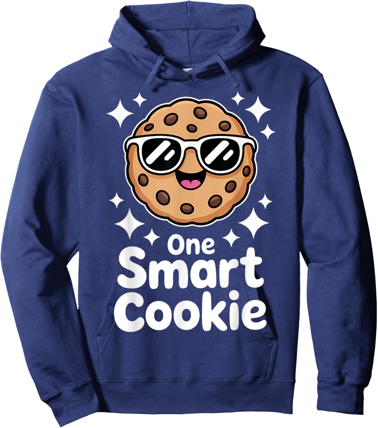 One Smart Cookie Funny Chocolate Chip Cookie Hoodie - Hoodie | Navy