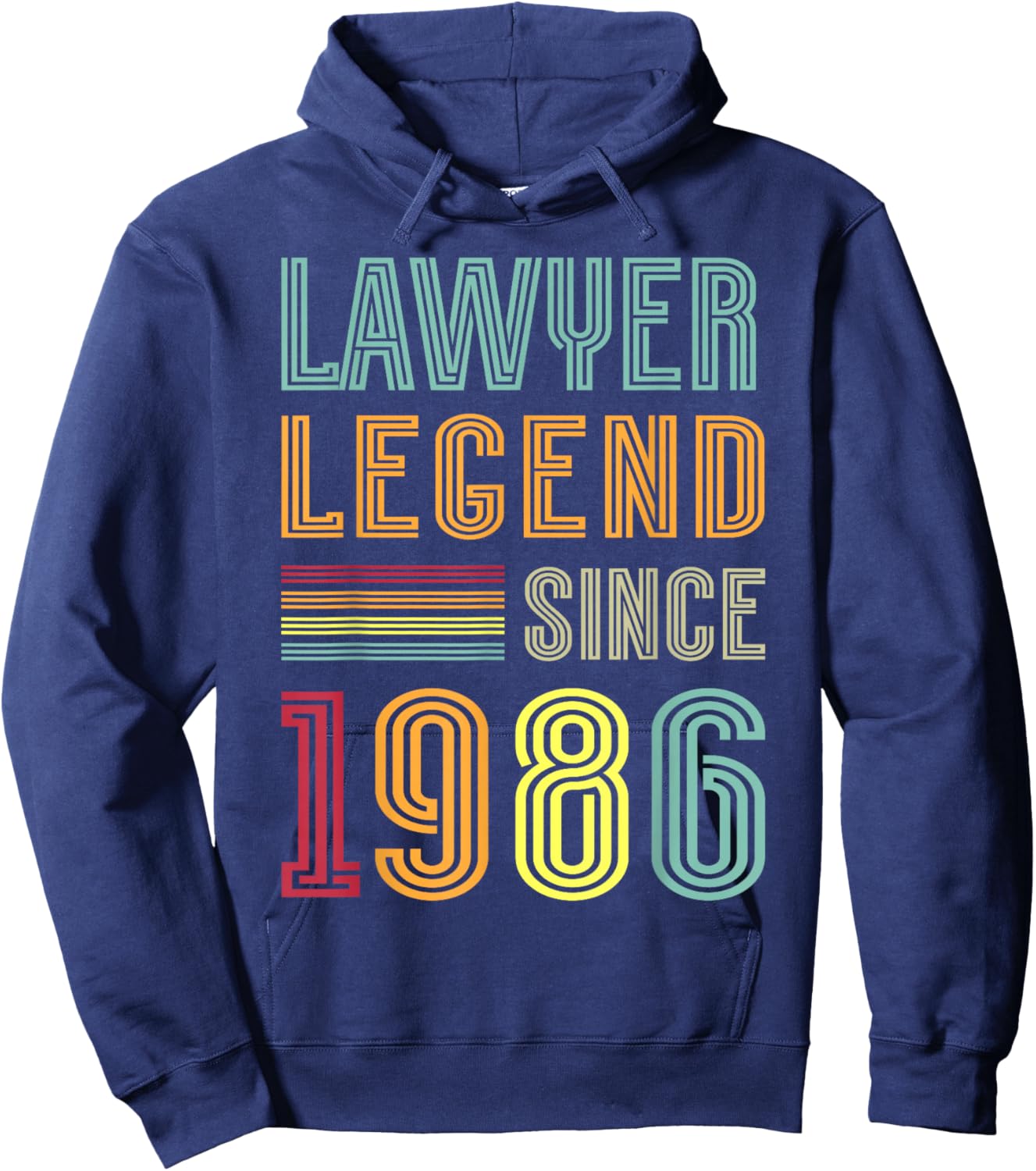 Lawyer Legend 1986 40 Years Court 40th Birthday Lawyer Hoodie - Hoodie | Navy