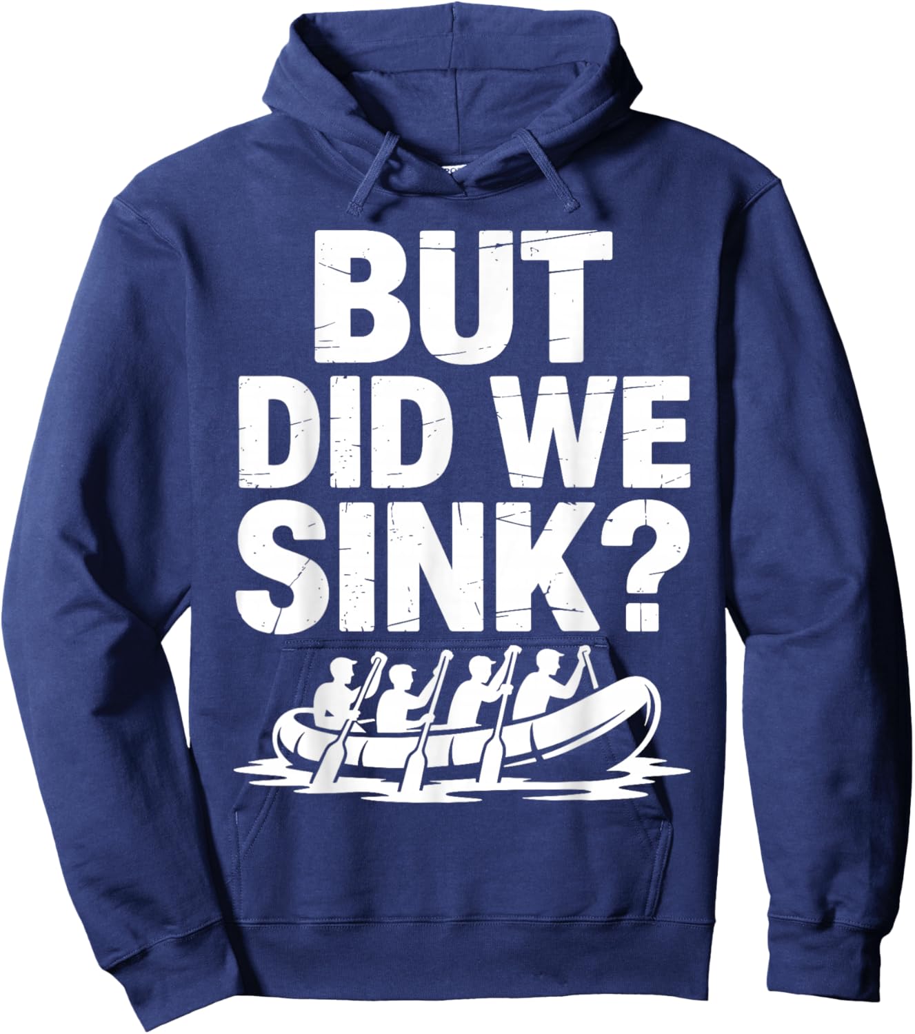 Best Rafting Art Women Whitewater River Raft Rafting Hoodie - Hoodie | Navy