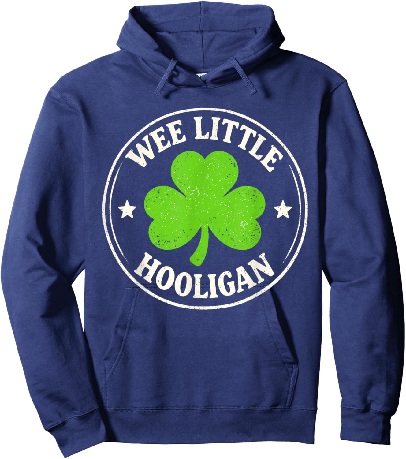 Wee Little Hooligan Funny St Patrick's Day Kids Boys Girls Hoodie - Hoodie | Navy