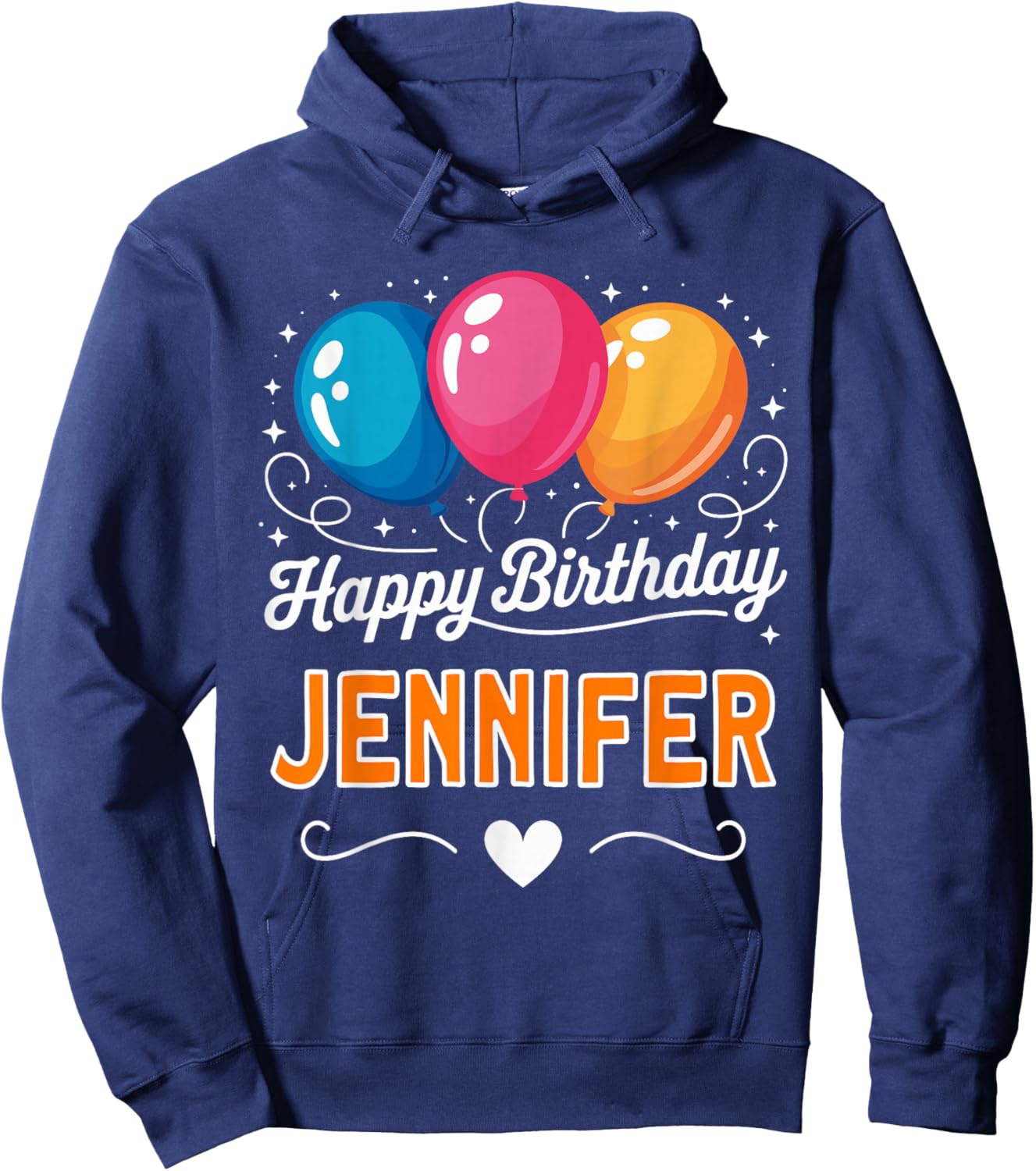 Happy Birthday Jennifer Hoodie - Hoodie | Navy