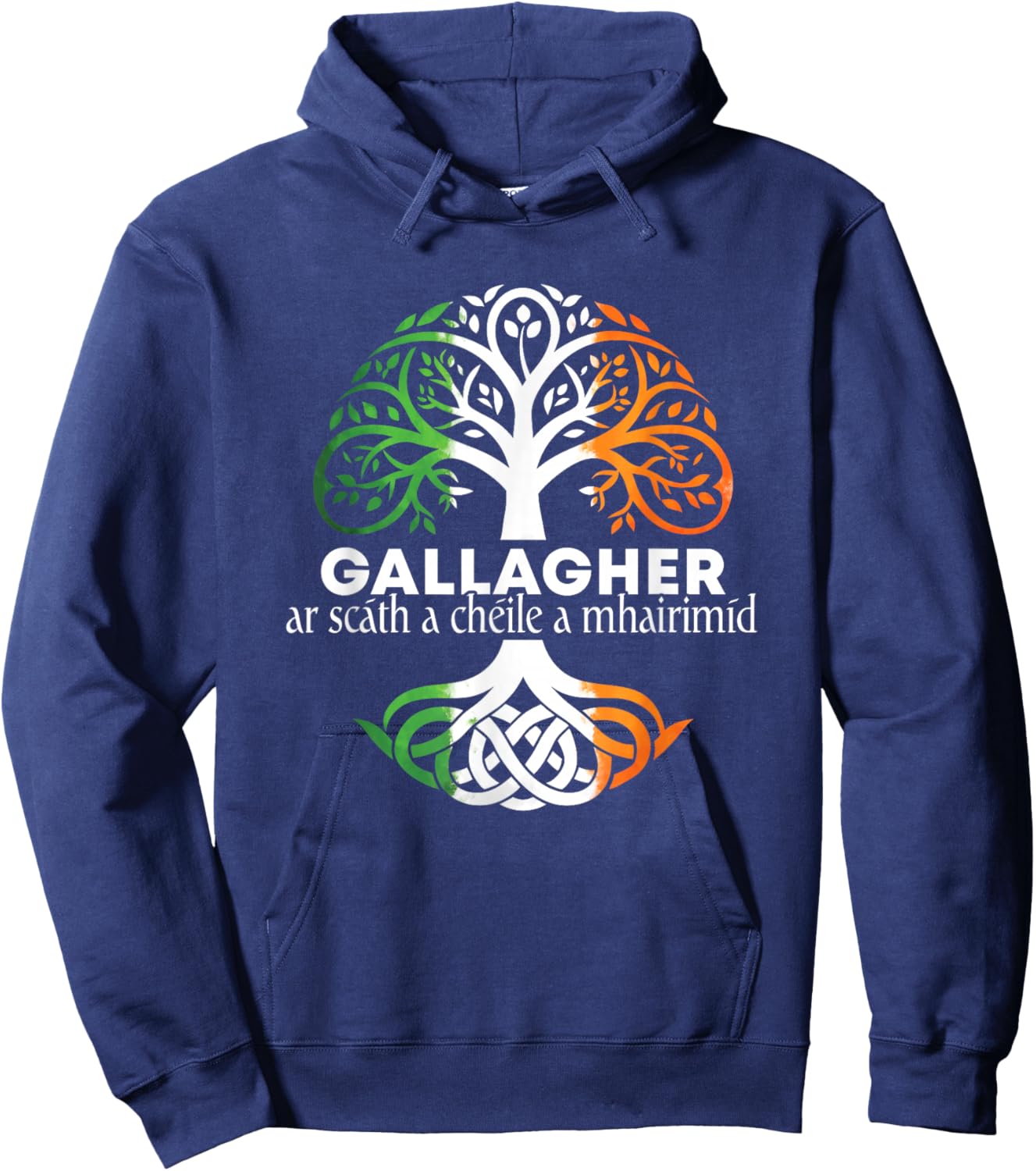 Gallagher Irish Family Name Celtic Irish Roots Hoodie - Hoodie | Navy
