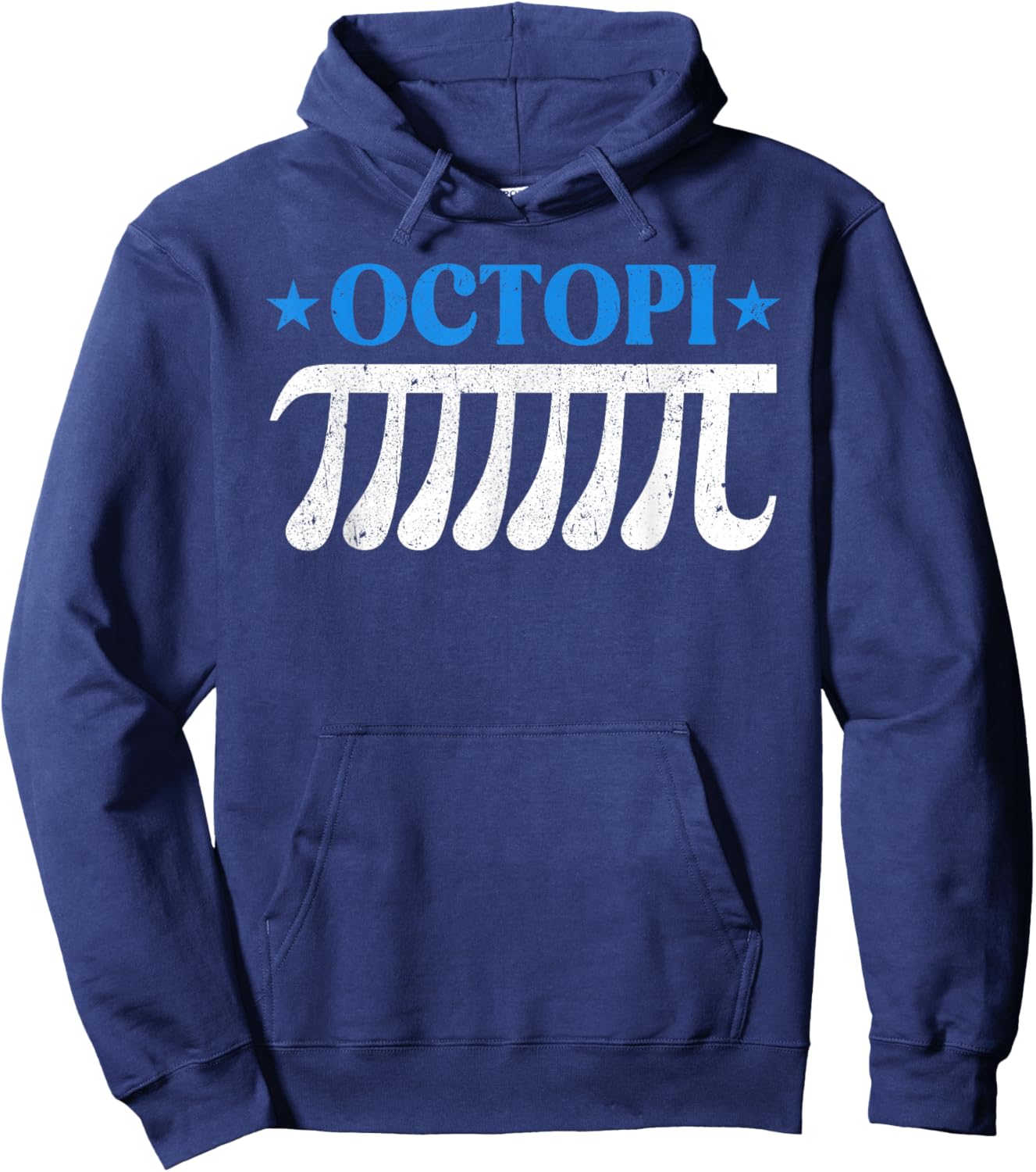 Octopi Funny Pi Day Pi Symbol Math Pun Boy Girl Math Teacher Hoodie - Hoodie | Navy