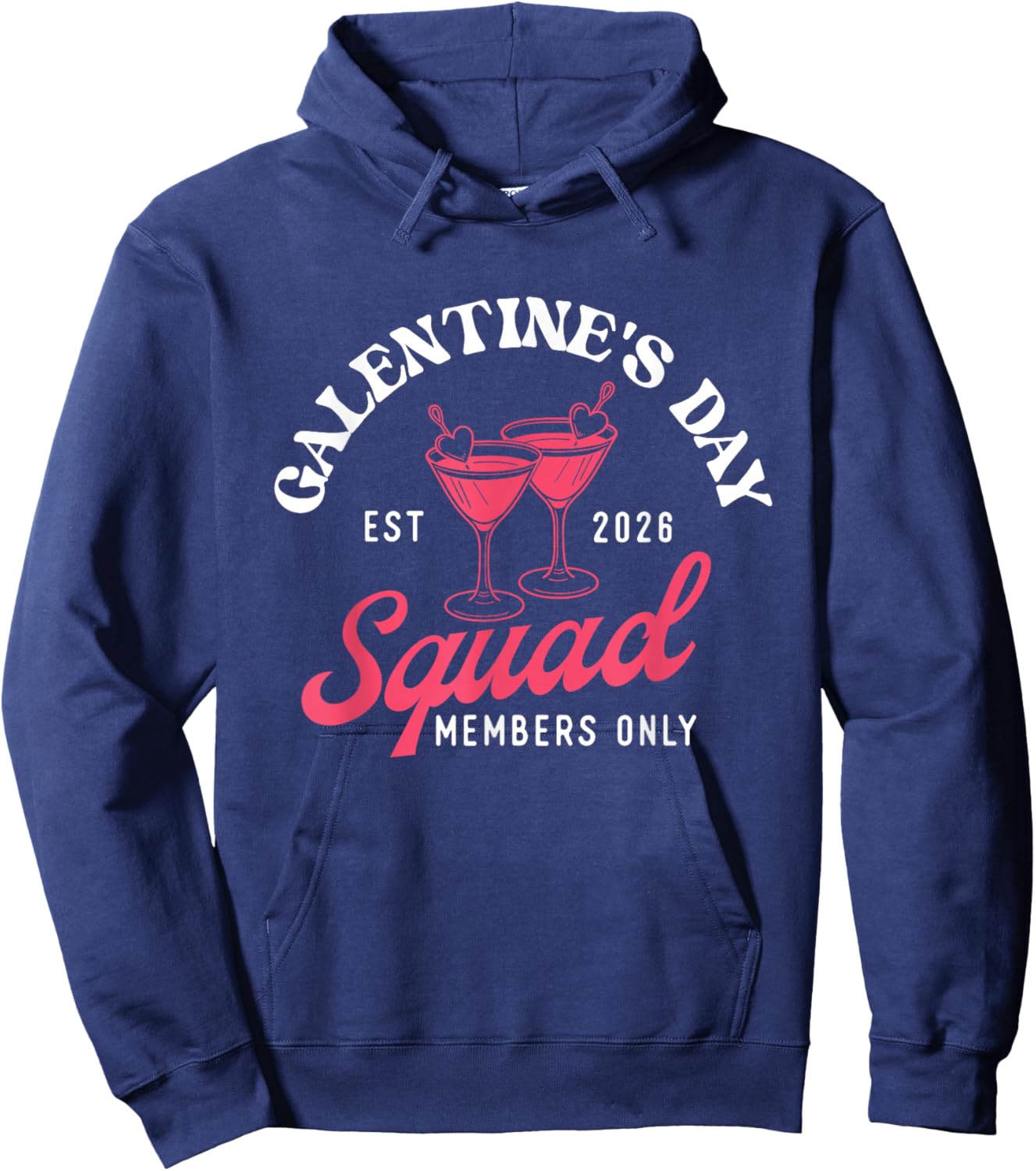 Galentine's Day Squad - Galentine's Day Gals Sisterhood Hoodie - Hoodie | Navy