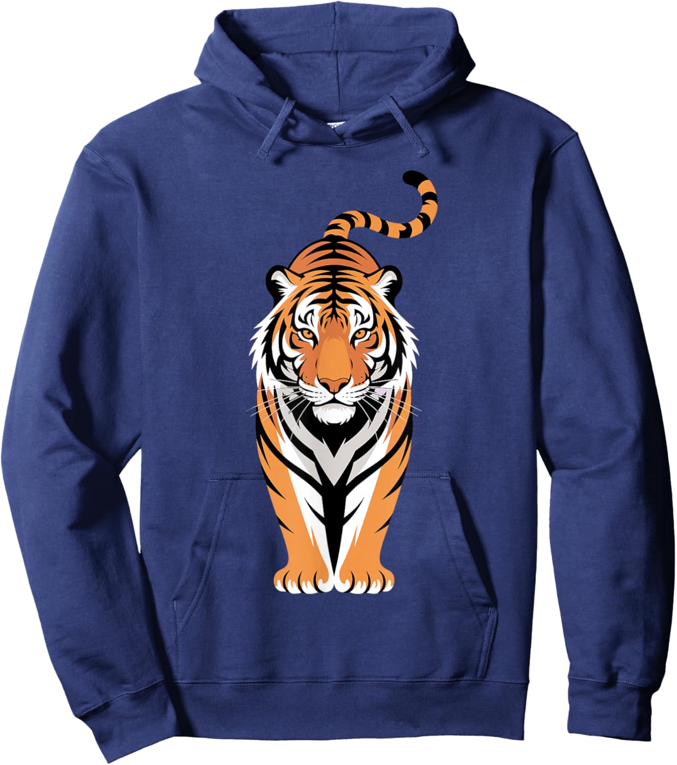 Funny Tiger Art Women Boys Girls Animal Tiger Lover Hoodie - Hoodie | Navy