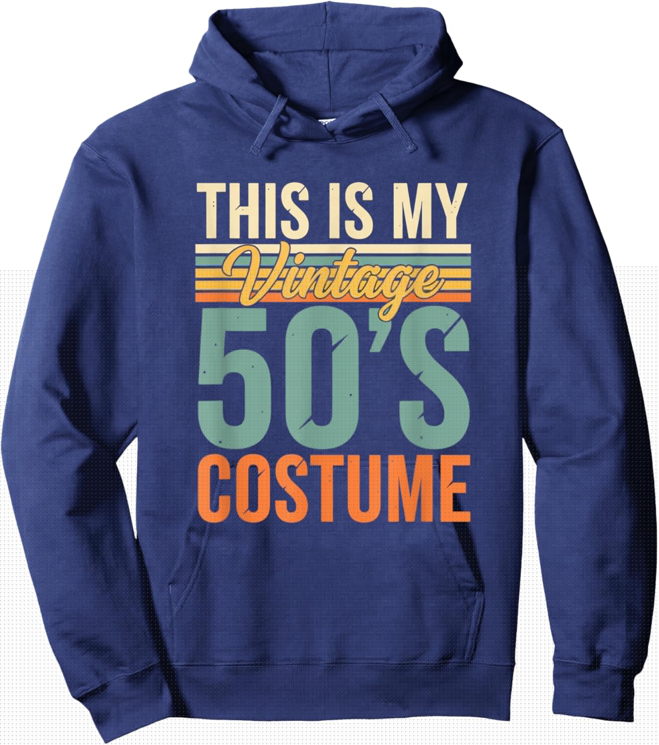 This is My Vintage 50S Costume Retro Halloween Kids 1950S Hoodie - Hoodie | Navy