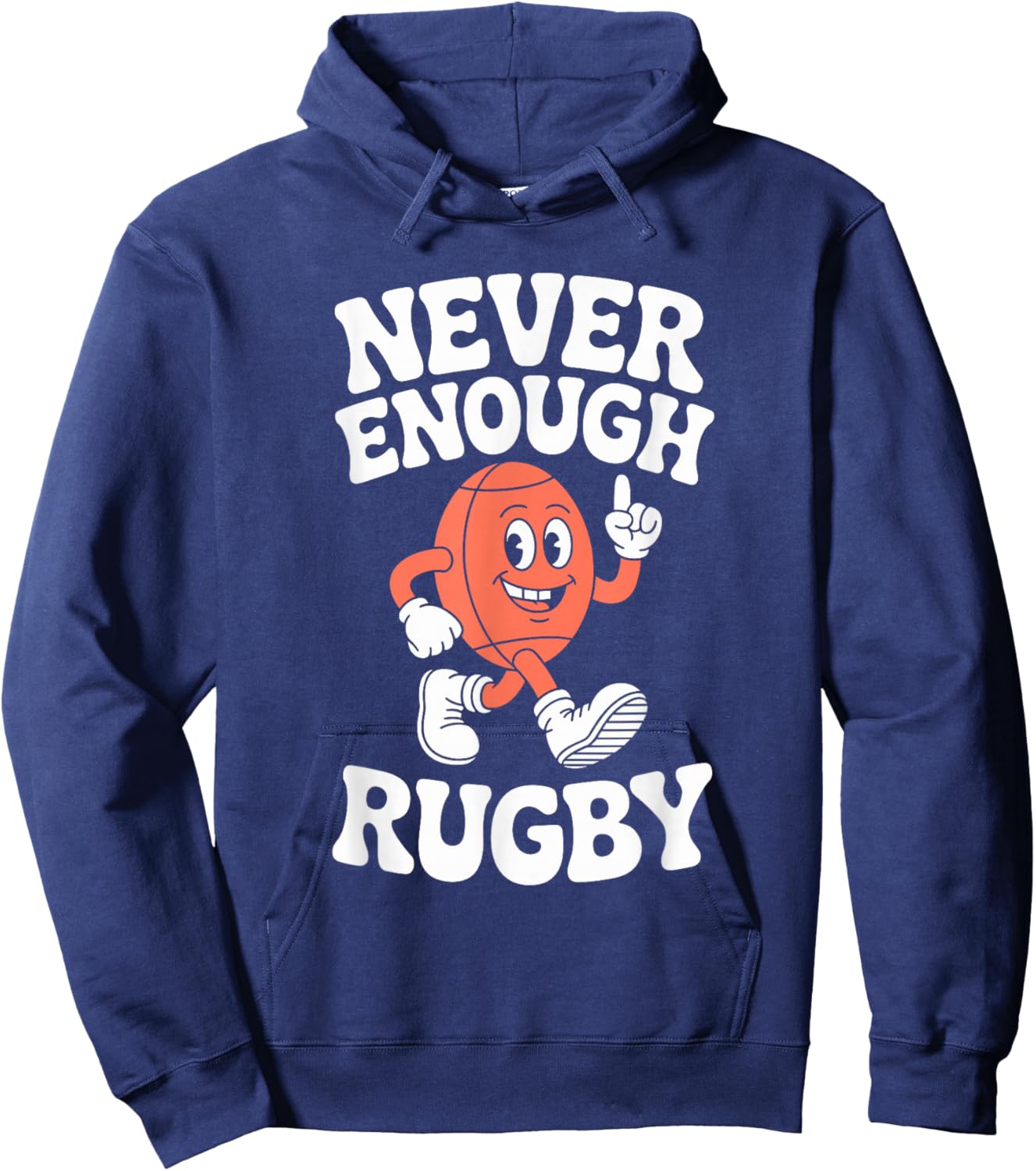 Funny Rugby Retro Hoodie - Hoodie | Navy