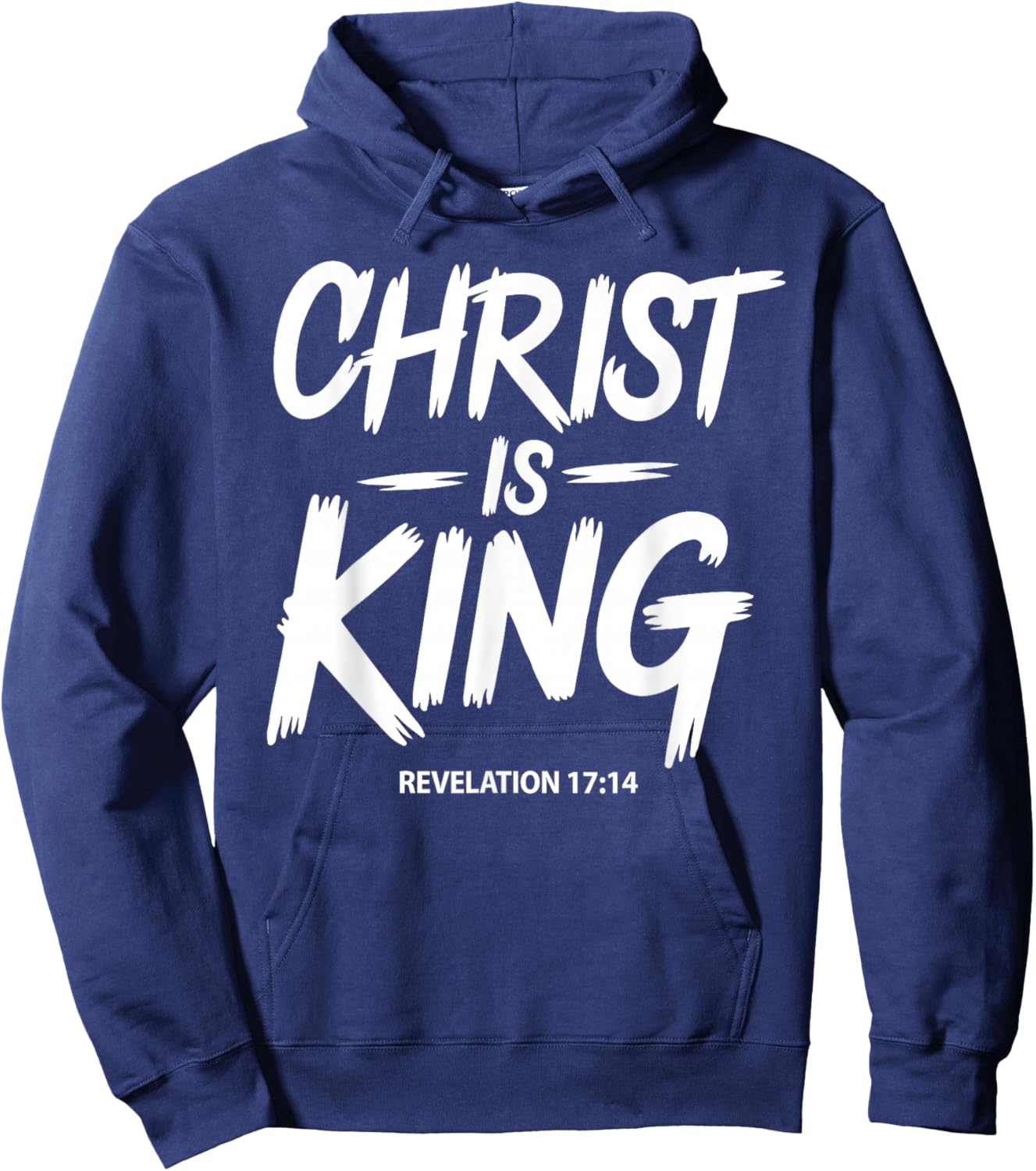 Christ is King Jesus Catholic Christian Christianity Hoodie - Hoodie | Navy