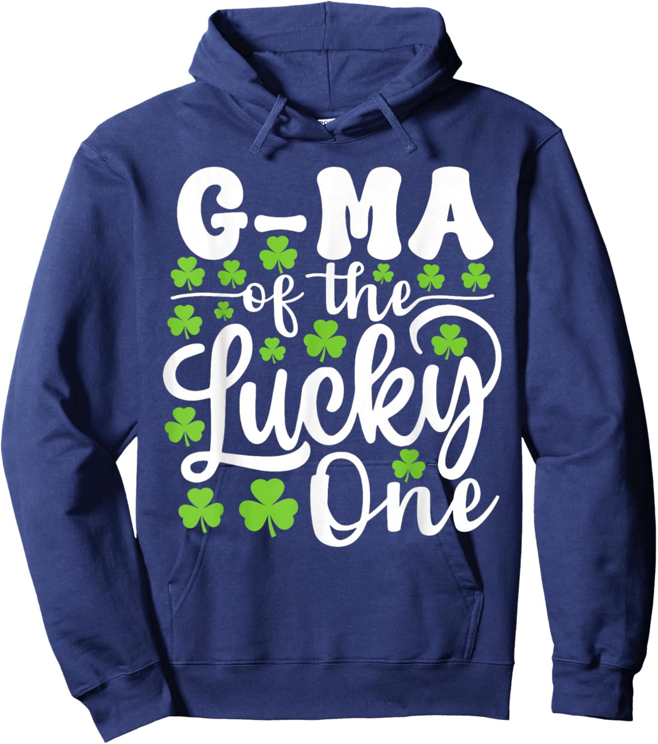 G-ma of The Lucky One First Birthday St Patrick's Day Hoodie - Hoodie | Navy