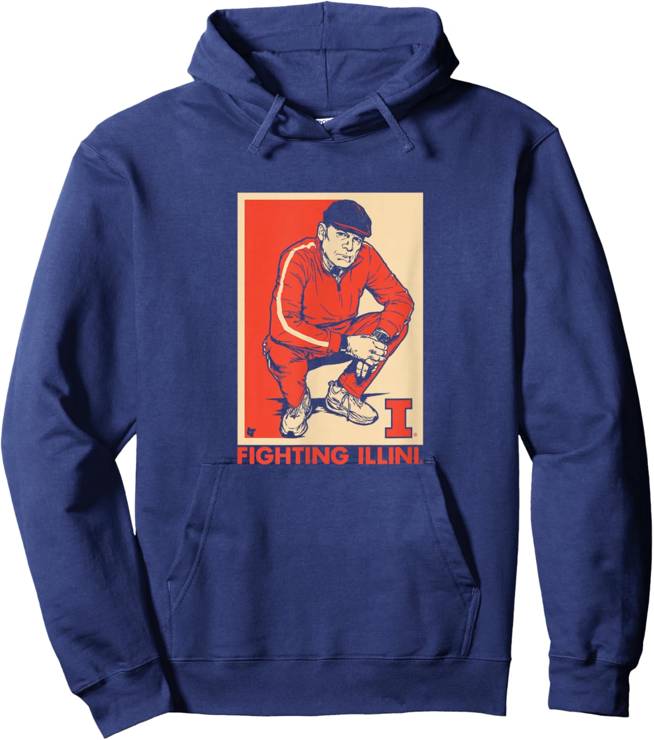 Brad Underwood - Track Suit Coach - Illinois Basketball Hoodie - Hoodie | Navy