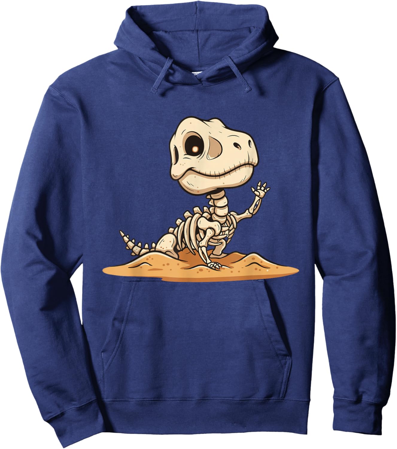 Adorable T Rex Dinosaur Skeleton Fossil Hoodie - Hoodie | Navy
