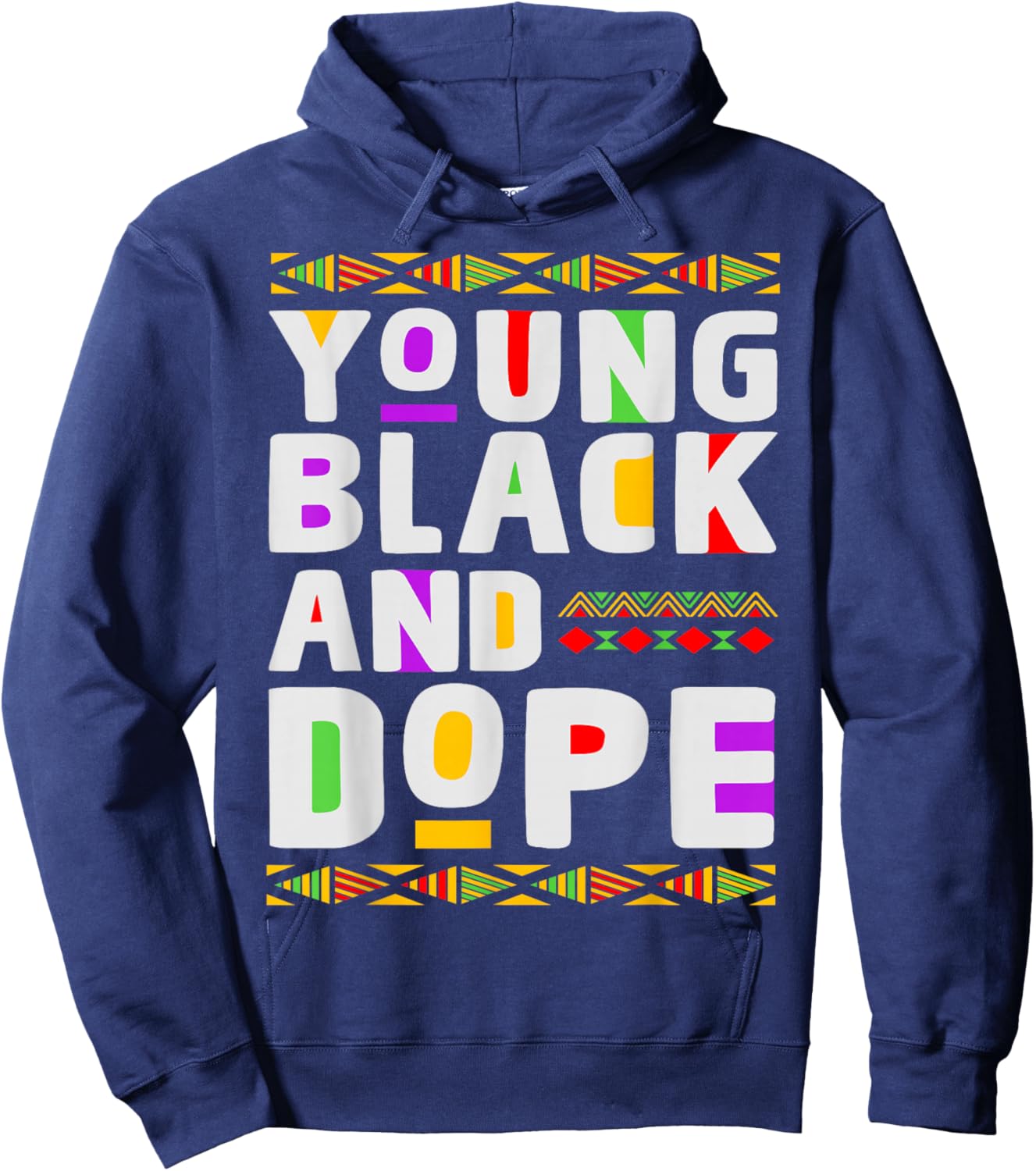Black Pride Melanin Afro American Every Dope Queen & King Hoodie - Hoodie | Navy