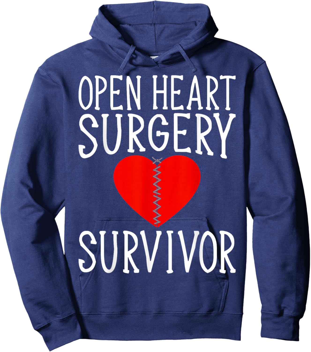 Open Heart Surgery Survivor - Heart Fighter Hoodie - Hoodie | Navy