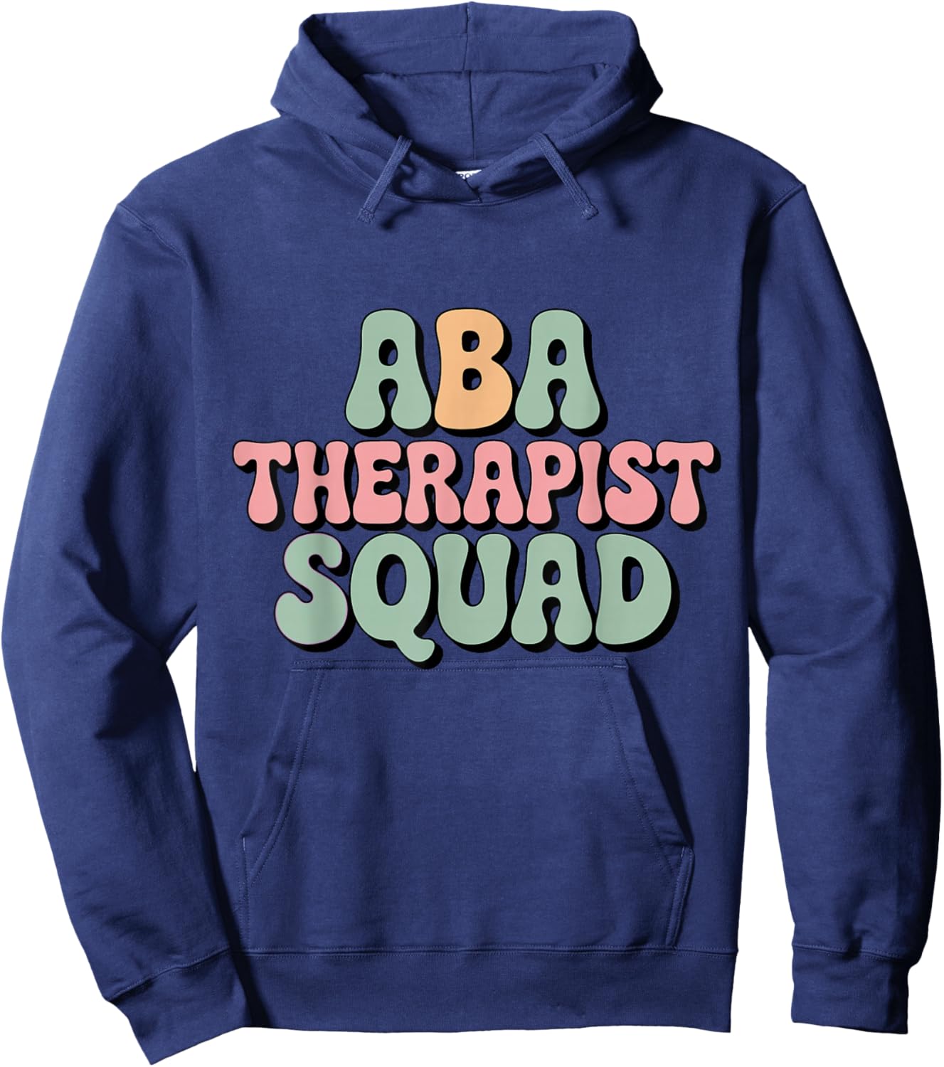 ABA Therapist Squad Autism Awareness Retro Special Education Hoodie - Hoodie | Navy