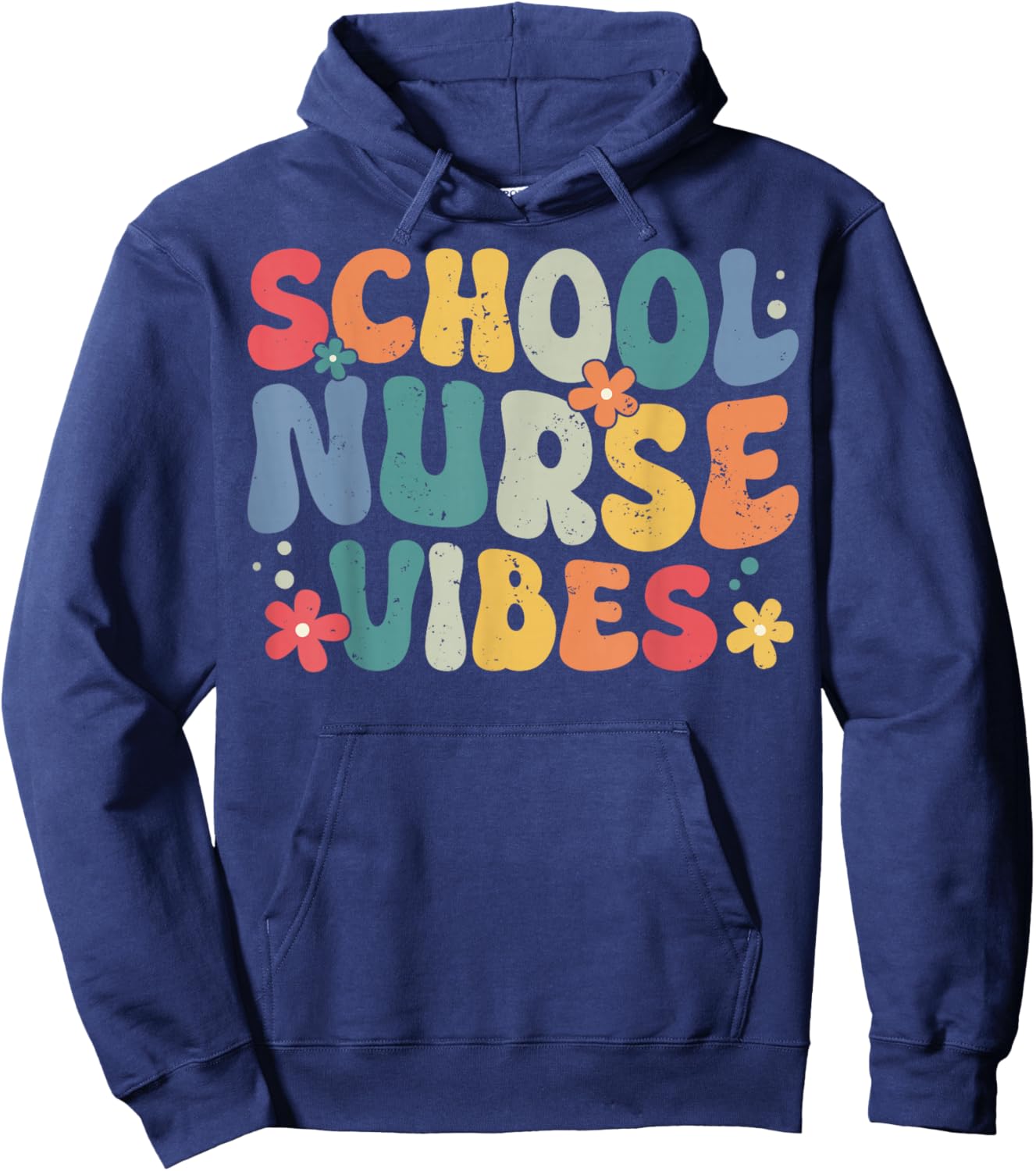 School Nurse Vibes Hoodie - Hoodie | Navy