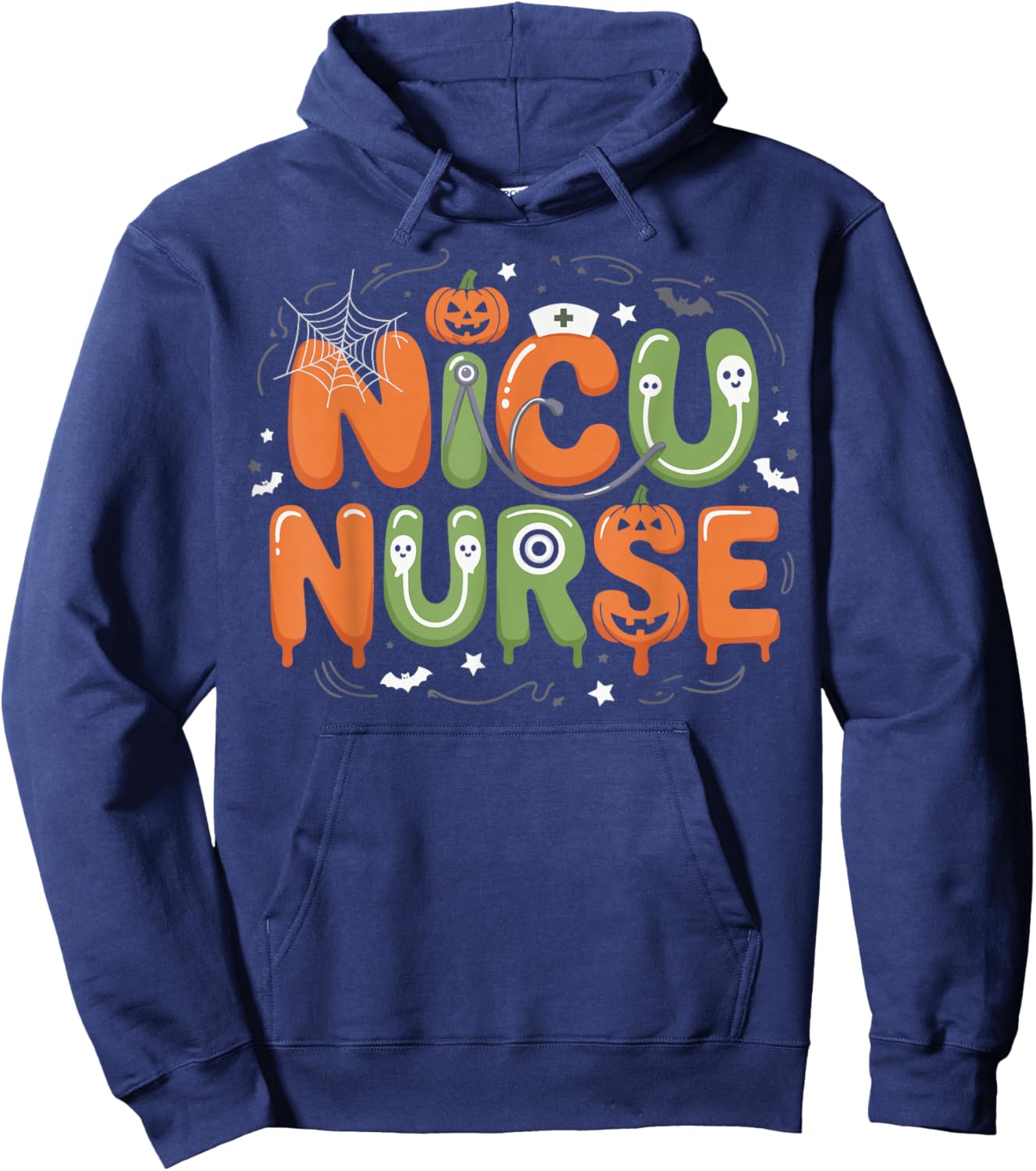 NICU Nurse Infant Care Halloween Costume Hoodie - Hoodie | Navy
