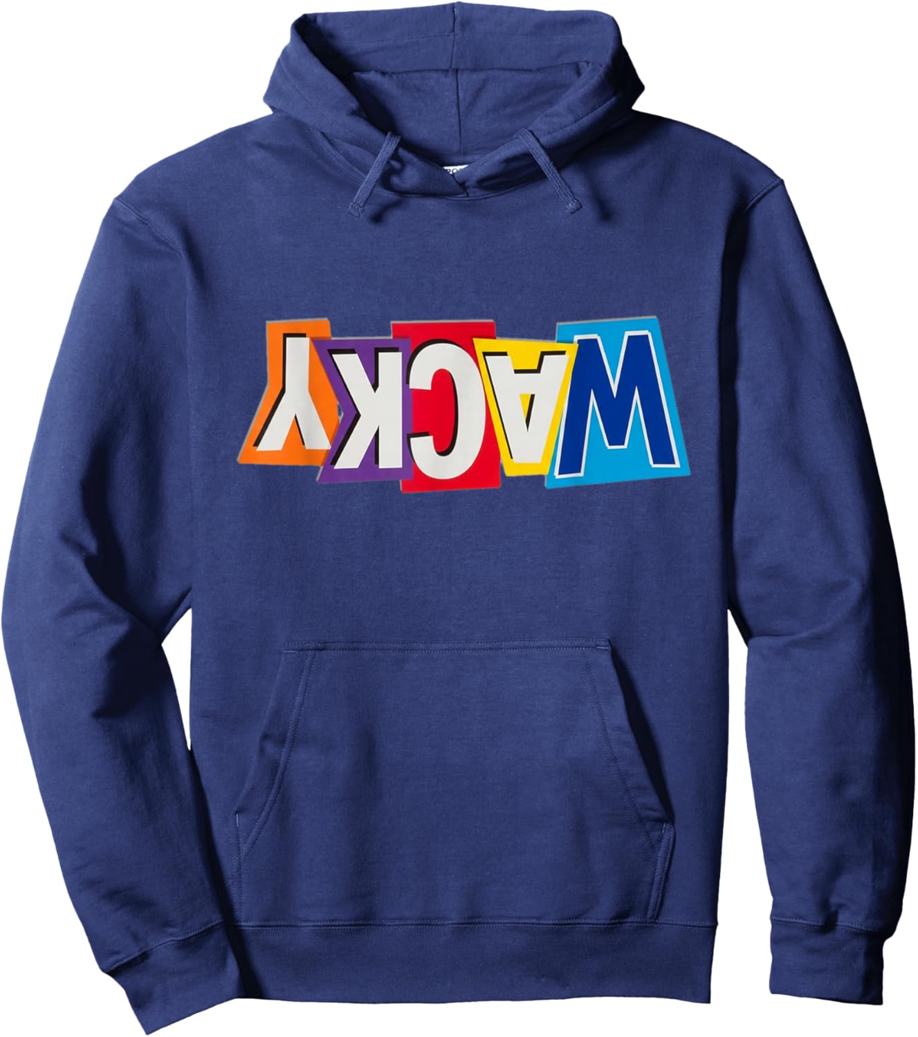 Wacky Mismatched Day Clothes Hoodie - Hoodie | Navy