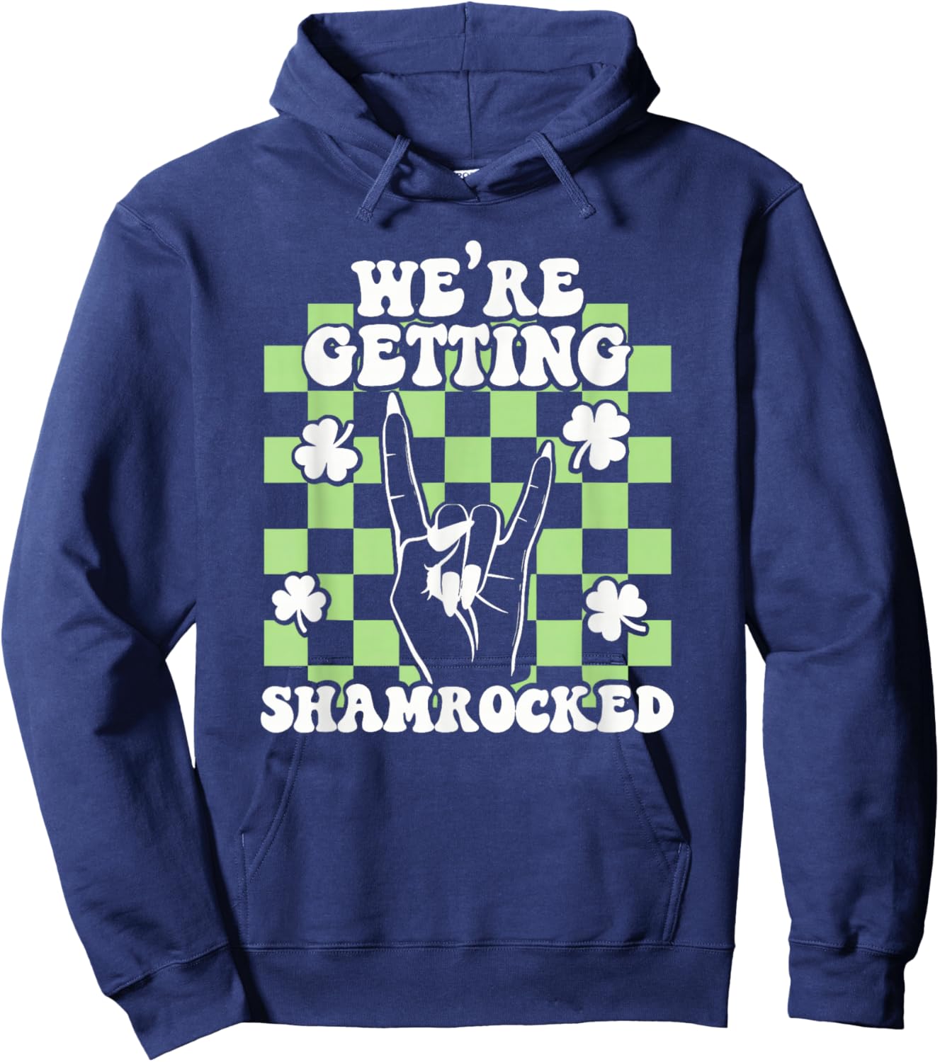 We're Getting Shamrocked St Patricks Day Bachelorette Party Hoodie - Hoodie | Navy