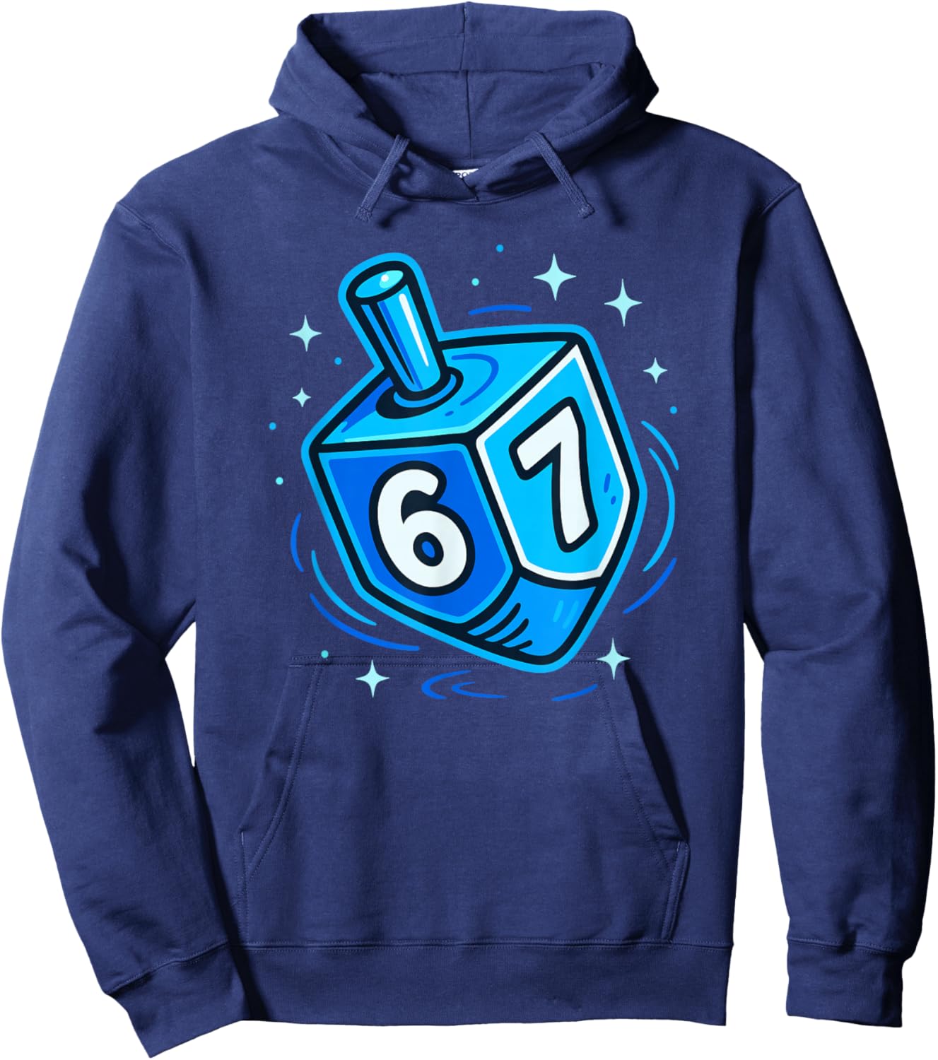 Hanukkah 67 Meme Chanukah Jewish Men Women Kids Hoodie - Hoodie | Navy