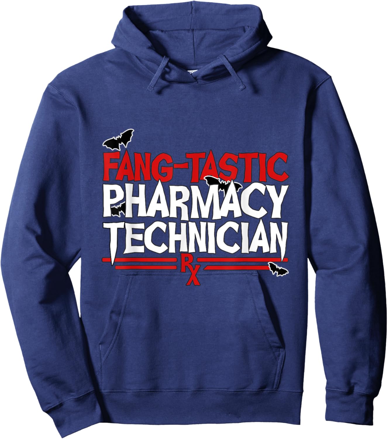 Pharmacy Technician Halloween Fang-Tastic tech Hoodie - Hoodie | Navy
