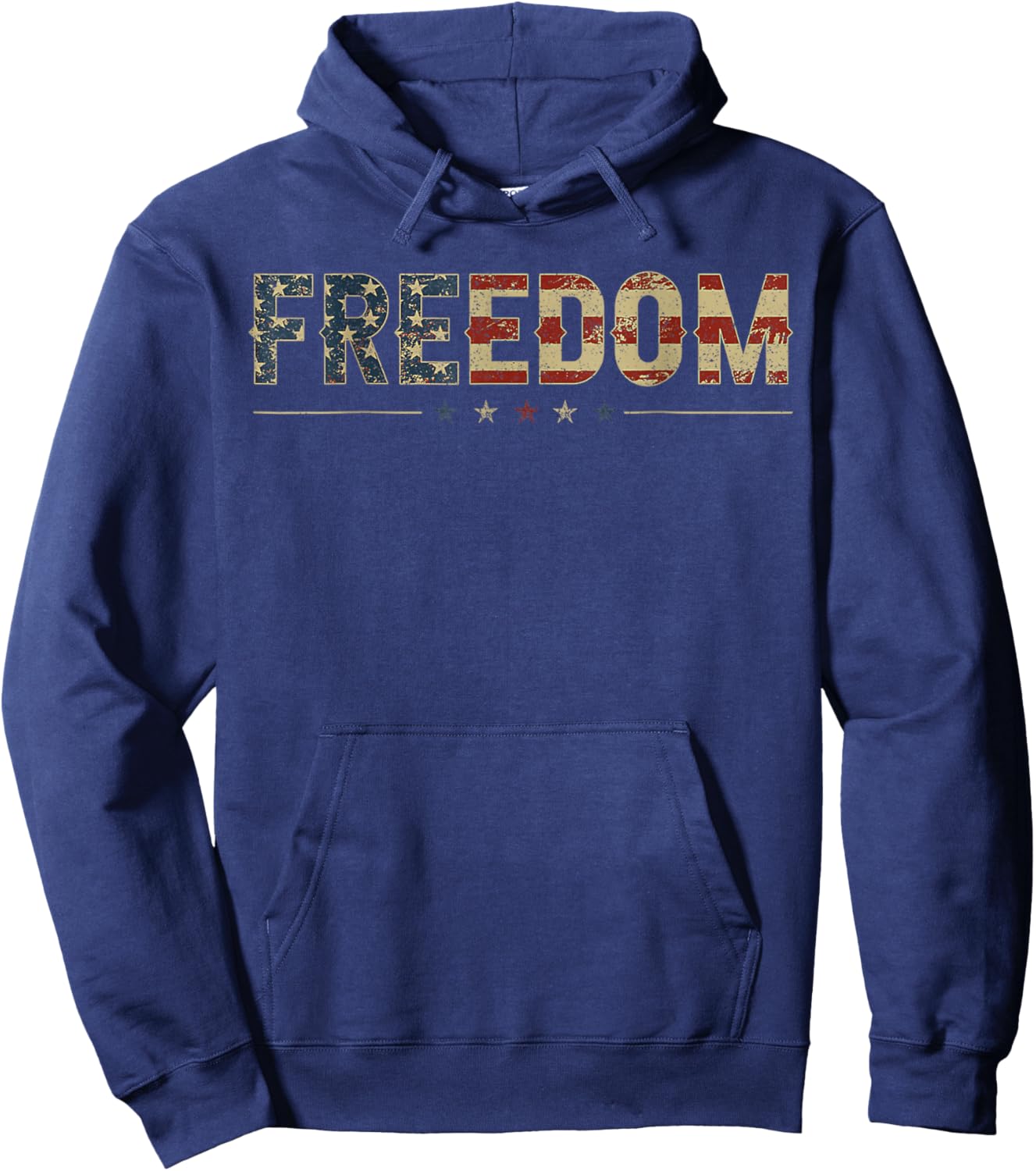 Freedom Vintage America Flag Hoodie - Hoodie | Navy
