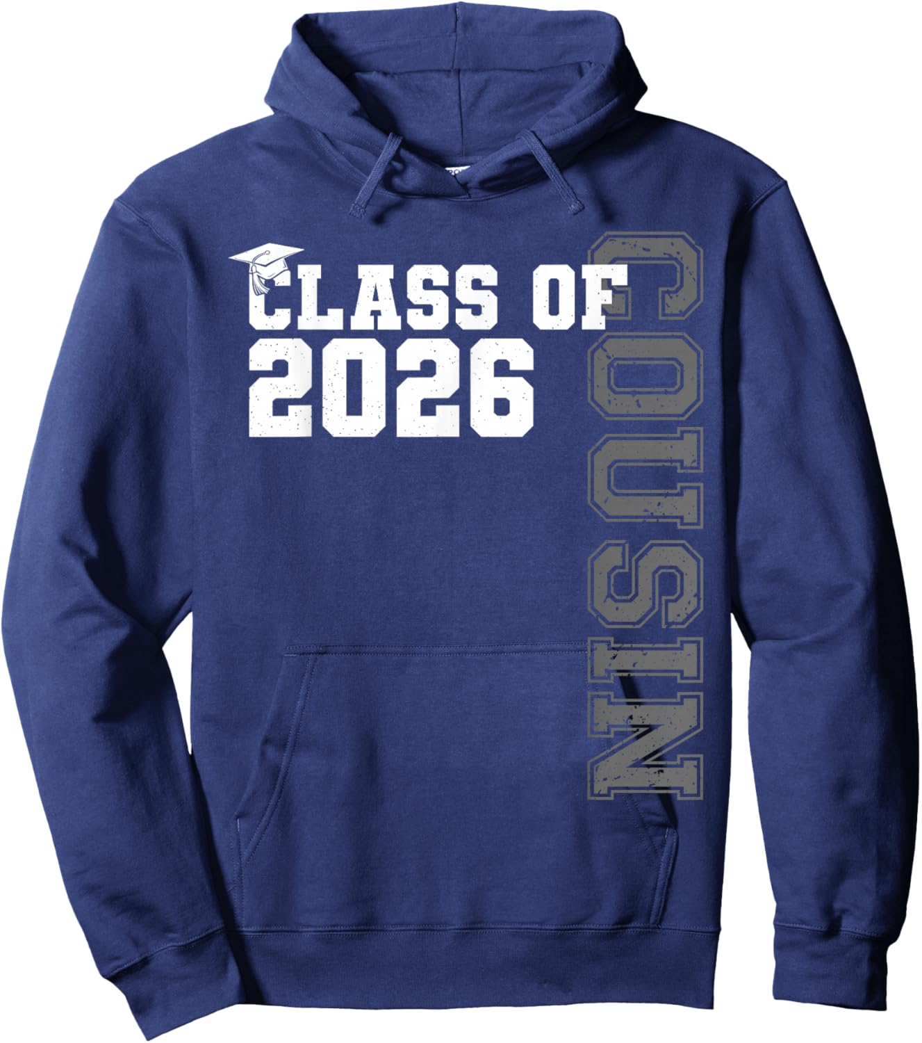 Class of 2026 Proud Cousin of A 2026 Graduate Graduation Hoodie - Hoodie | Navy
