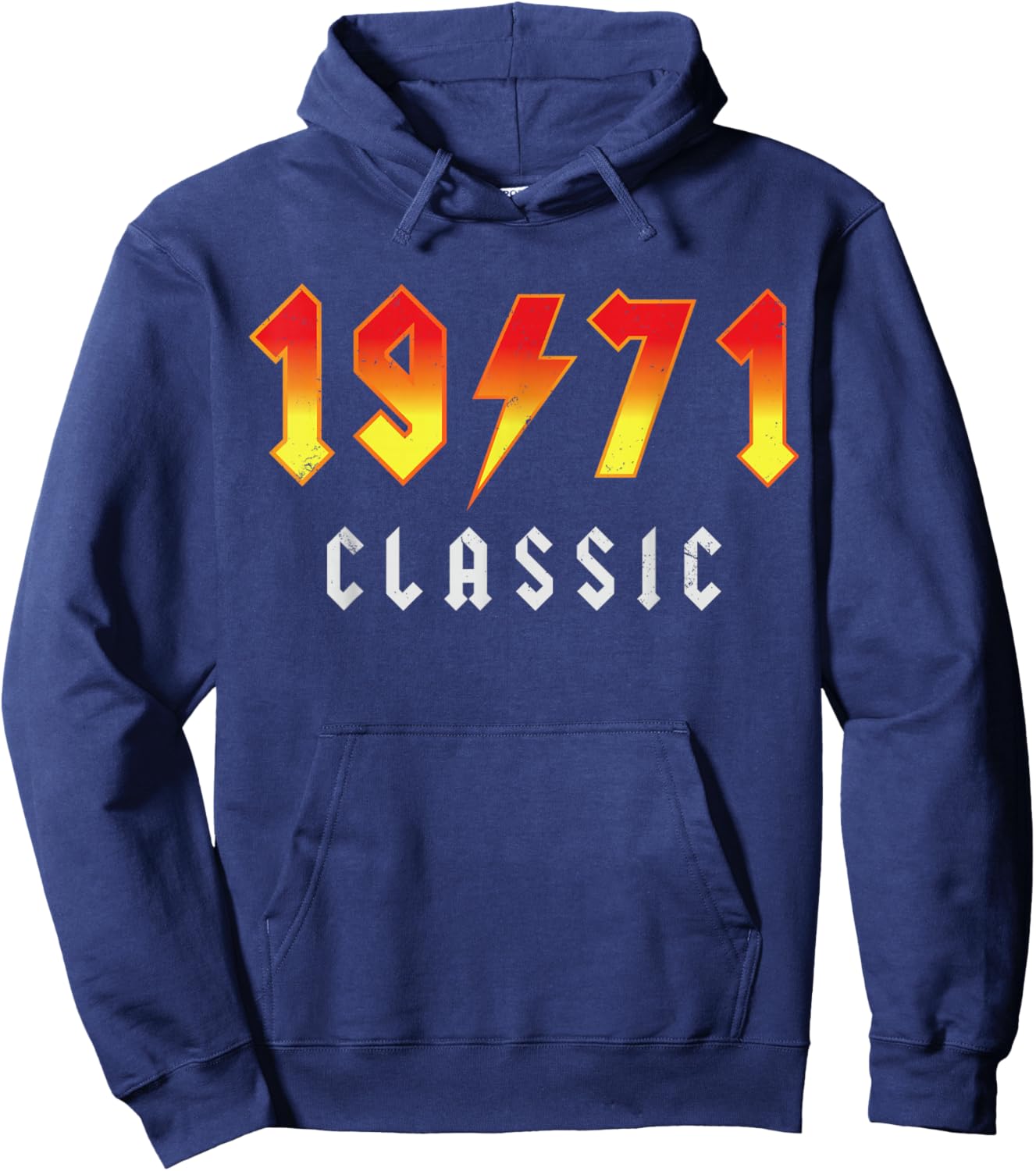 Classic 55 Birthday Decorations Men 55yr 1971 55th Birthday Hoodie - Hoodie | Navy