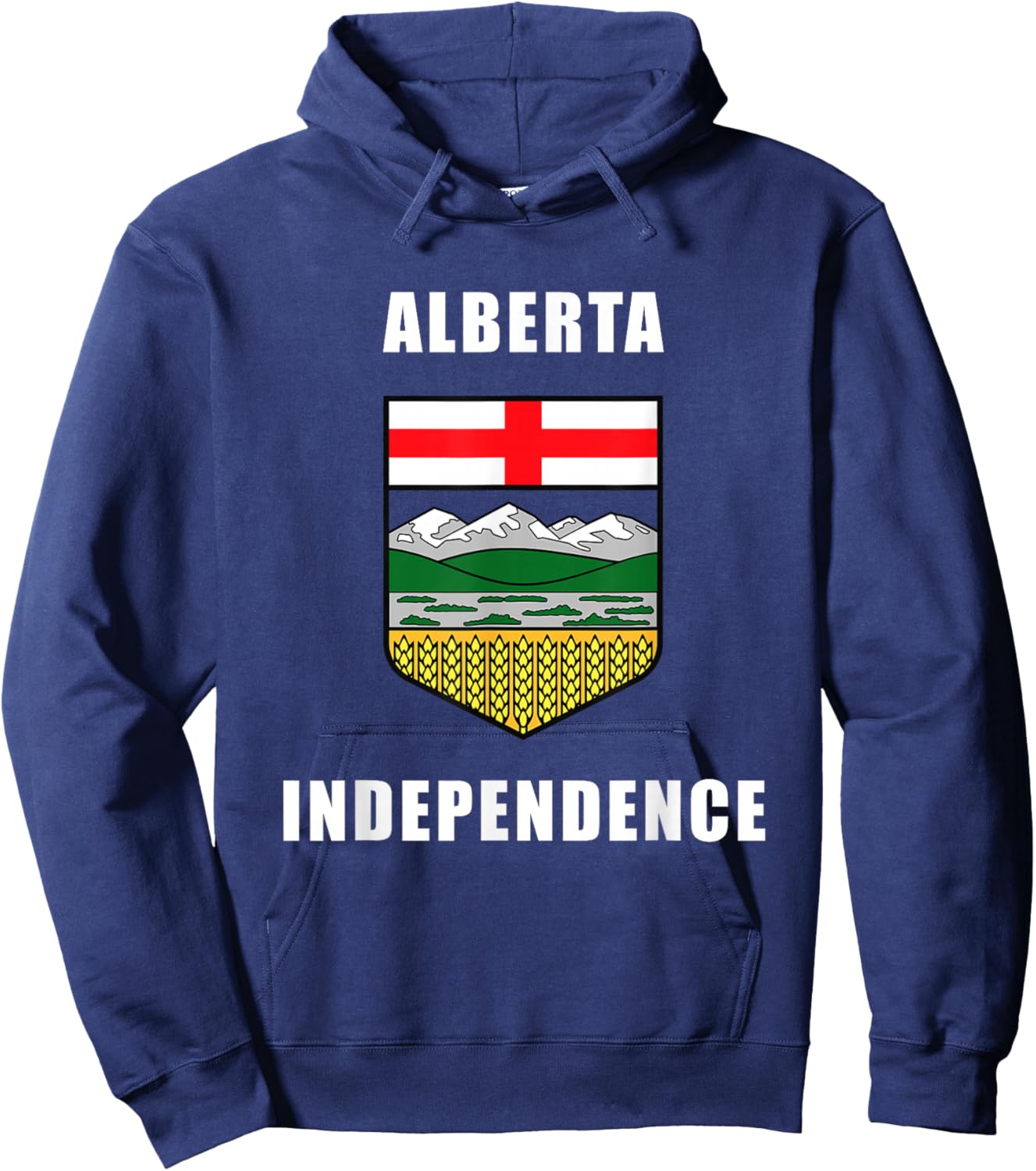 Alberta Independence – Coat of Arms Canada 2026 (Blue) Hoodie - Hoodie | Navy