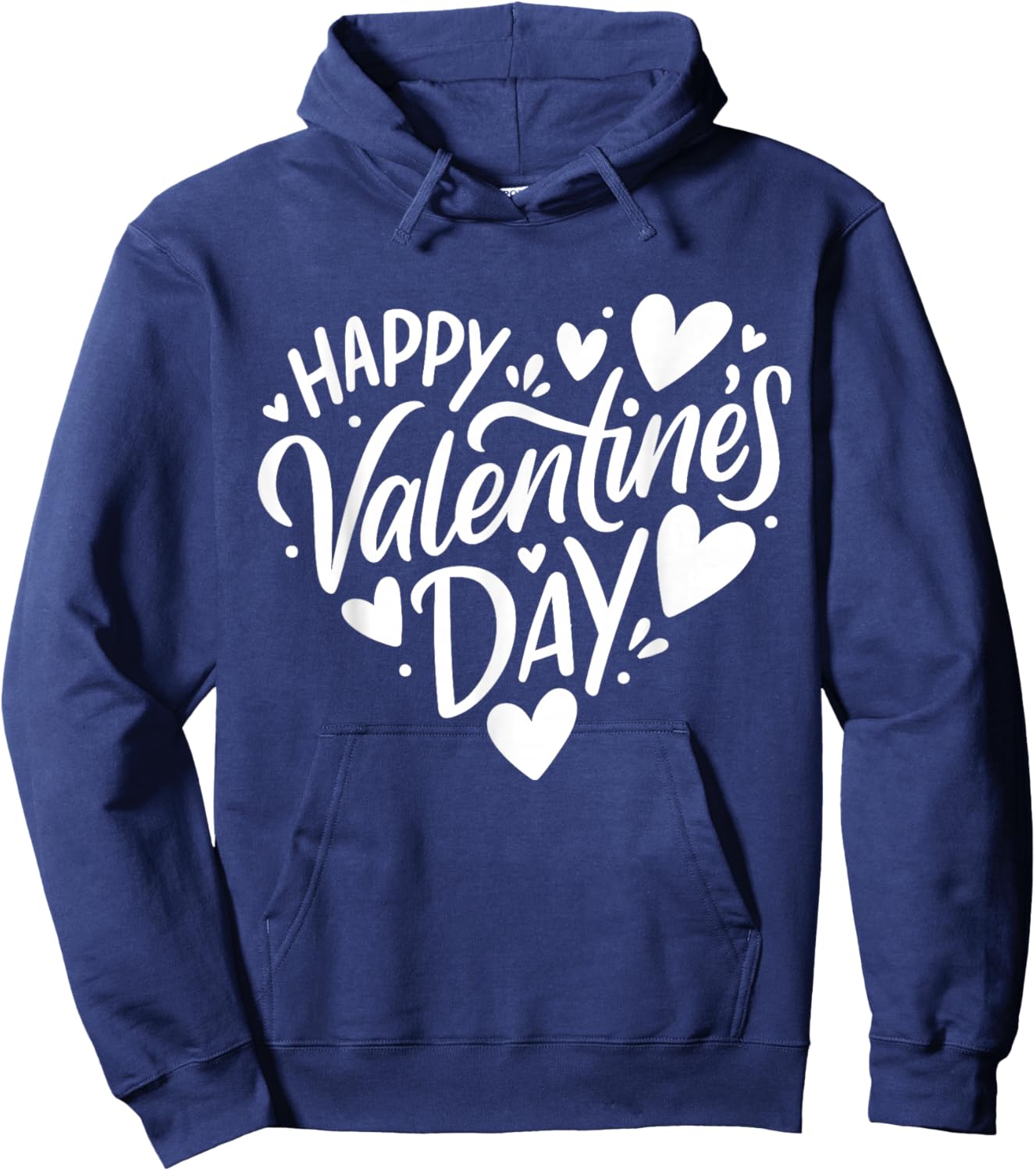 Happy Valentines Day Heart Valentine Men Women Teen Girl Kid Hoodie - Hoodie | Navy