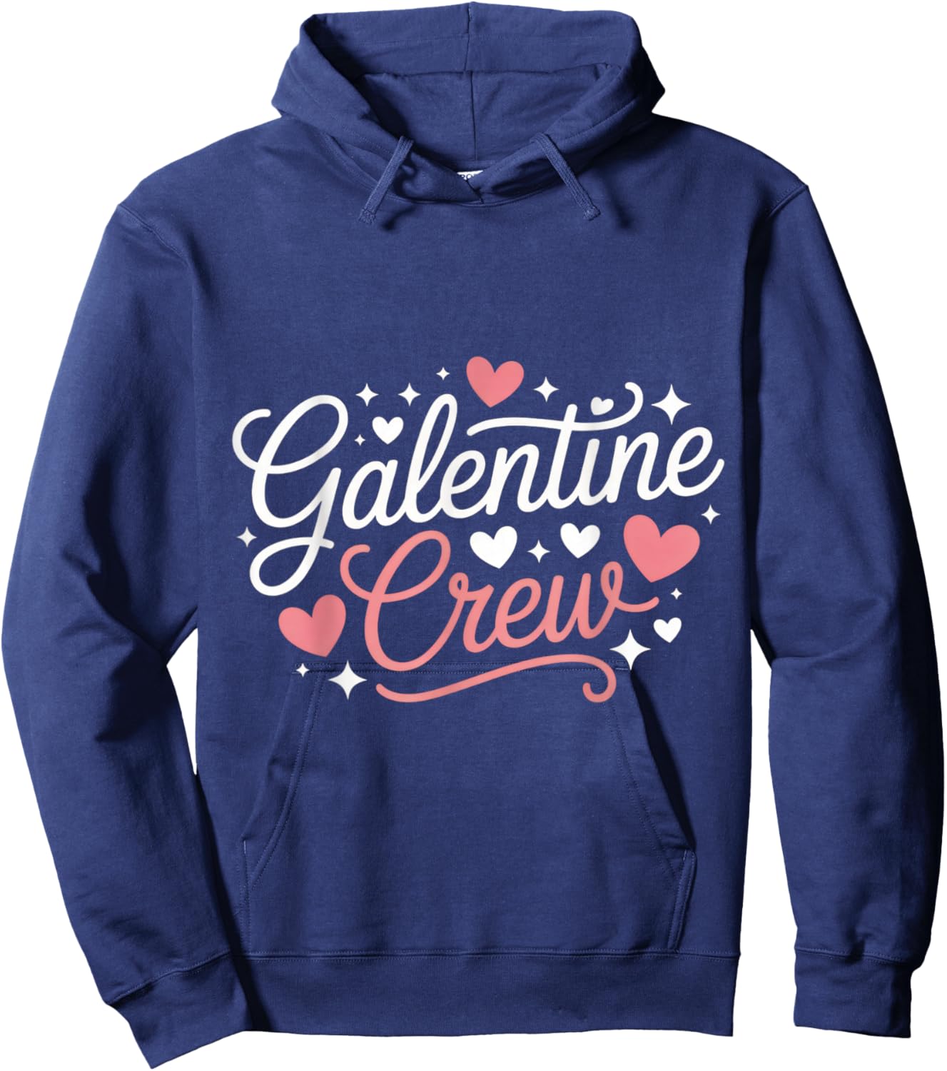 Galentine Crew Ladies' Night Fun Chill Vibes Party Hoodie - Hoodie | Navy