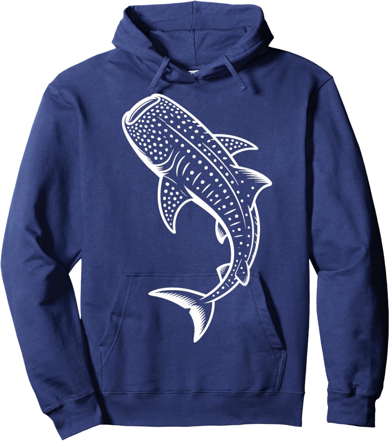Whale Shark Illustration Hoodie - Hoodie | Navy