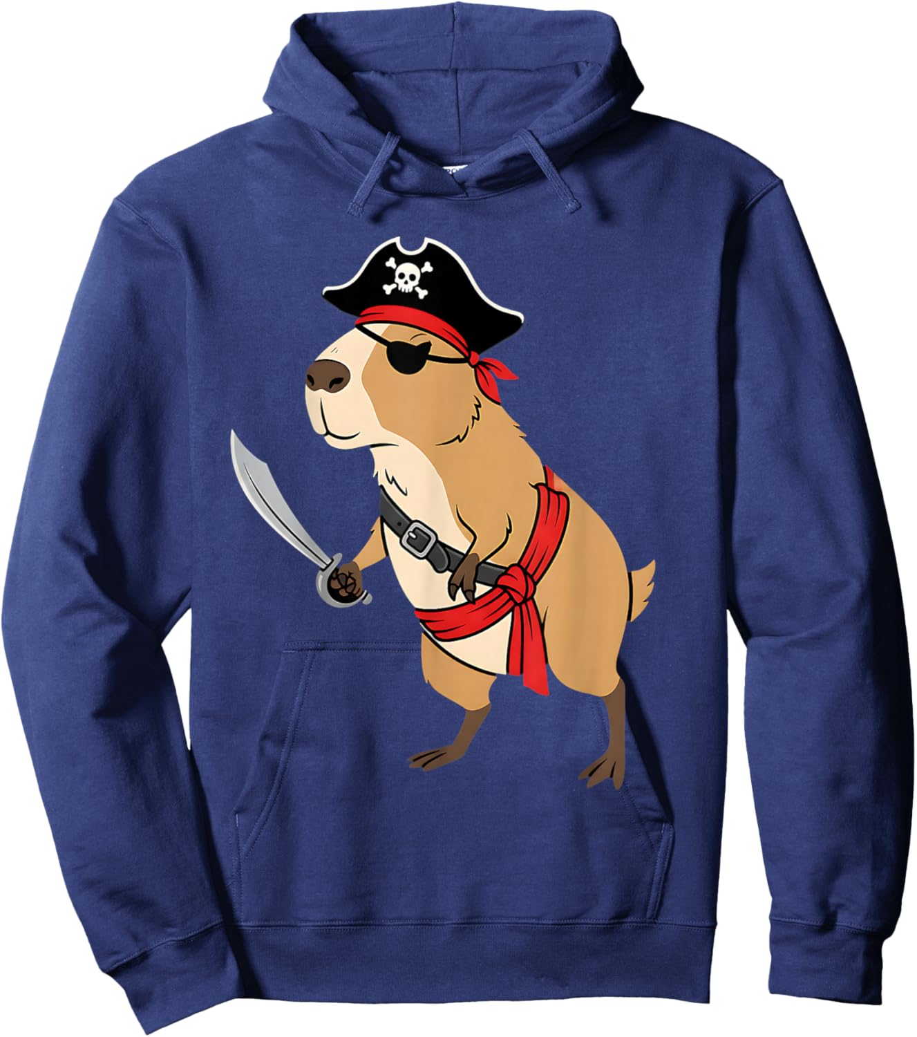 Pirate Capybara Toddler Boy Funny Kids Halloween Costume Hoodie - Hoodie | Navy