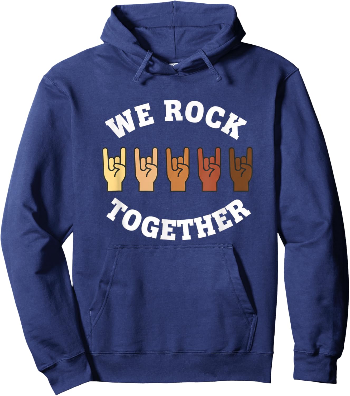 We Rock Together Rock Women Unity Band Fan Hoodie - Hoodie | Navy