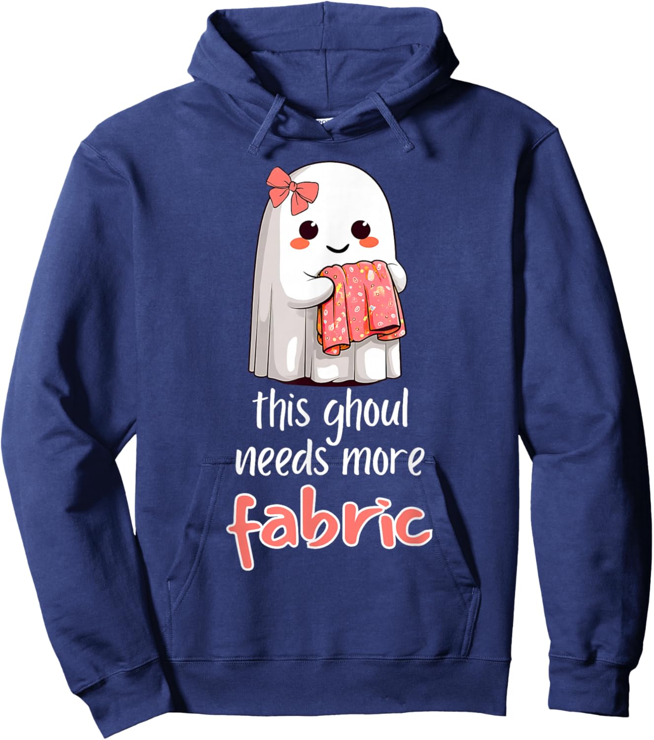 Fabric Hoarder Funny Sewing Fan Design Hoodie - Hoodie | Navy