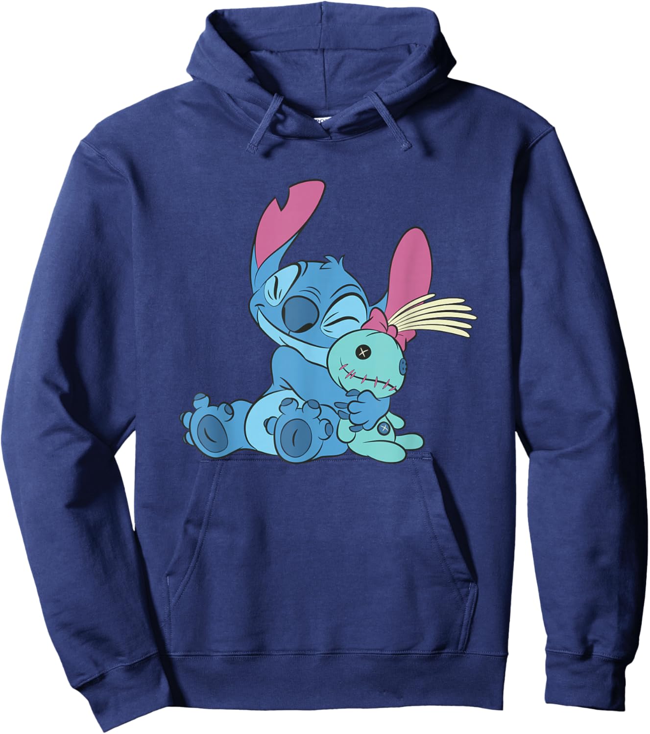 Disney Lilo and Stitch Hugging Scrump Plush Hoodie - Hoodie | Navy