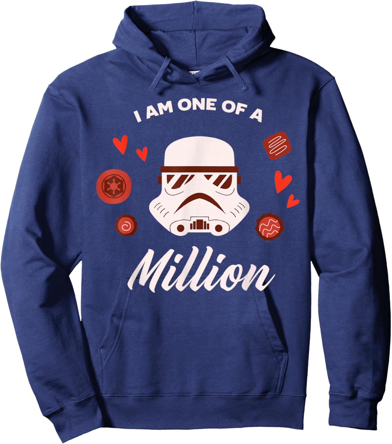 Star Wars Valentine's Day Stormtrooper I am One of a Million Hoodie - Hoodie | Navy