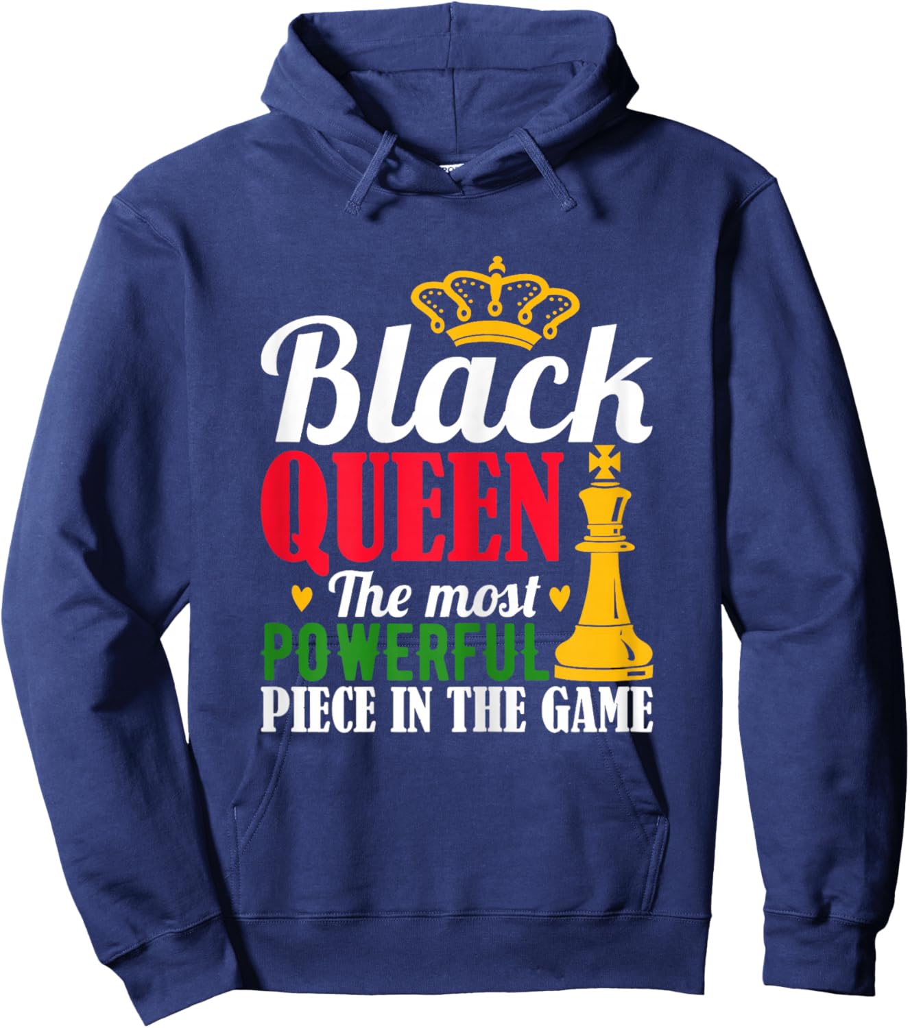 Black History for Black Queen Women Black History Month Hoodie - Hoodie | Navy