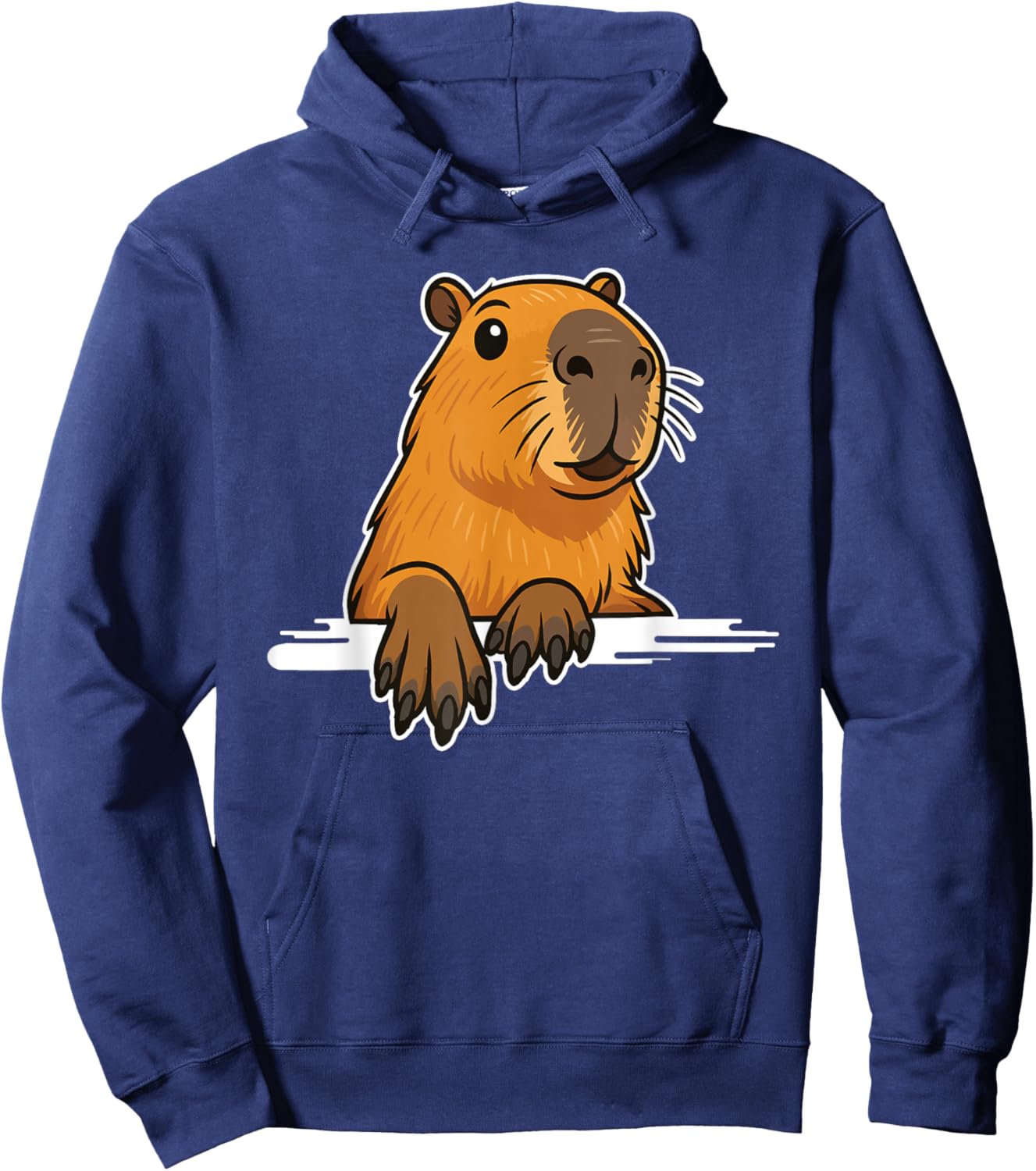 Capybara Cute Paws Men Women Kids Funny Capybara Hoodie - Hoodie | Navy