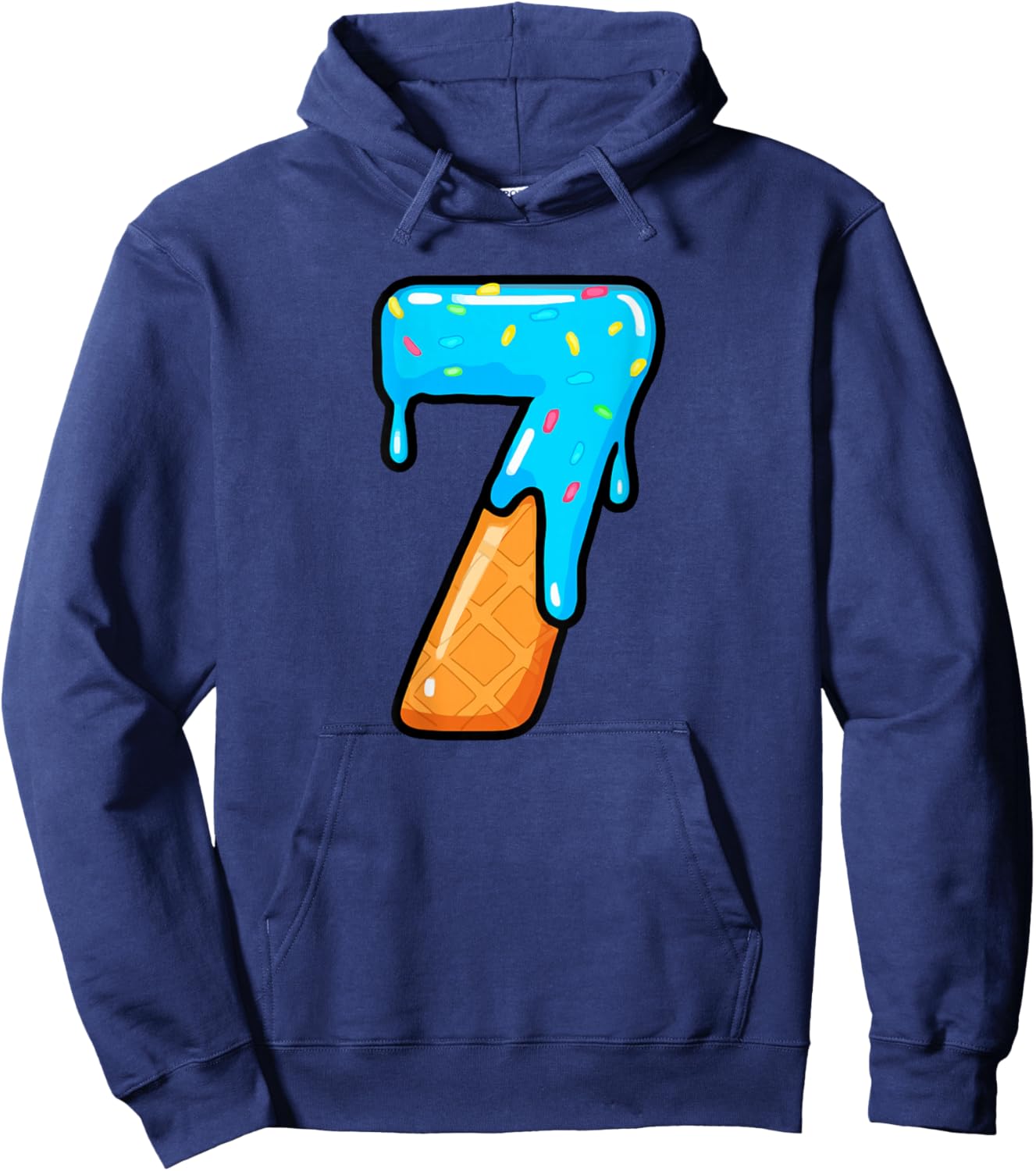 67 Ice Cream Drip Meme 6 7 Hallowee Costume Couple (On Back) Hoodie - Hoodie | Navy