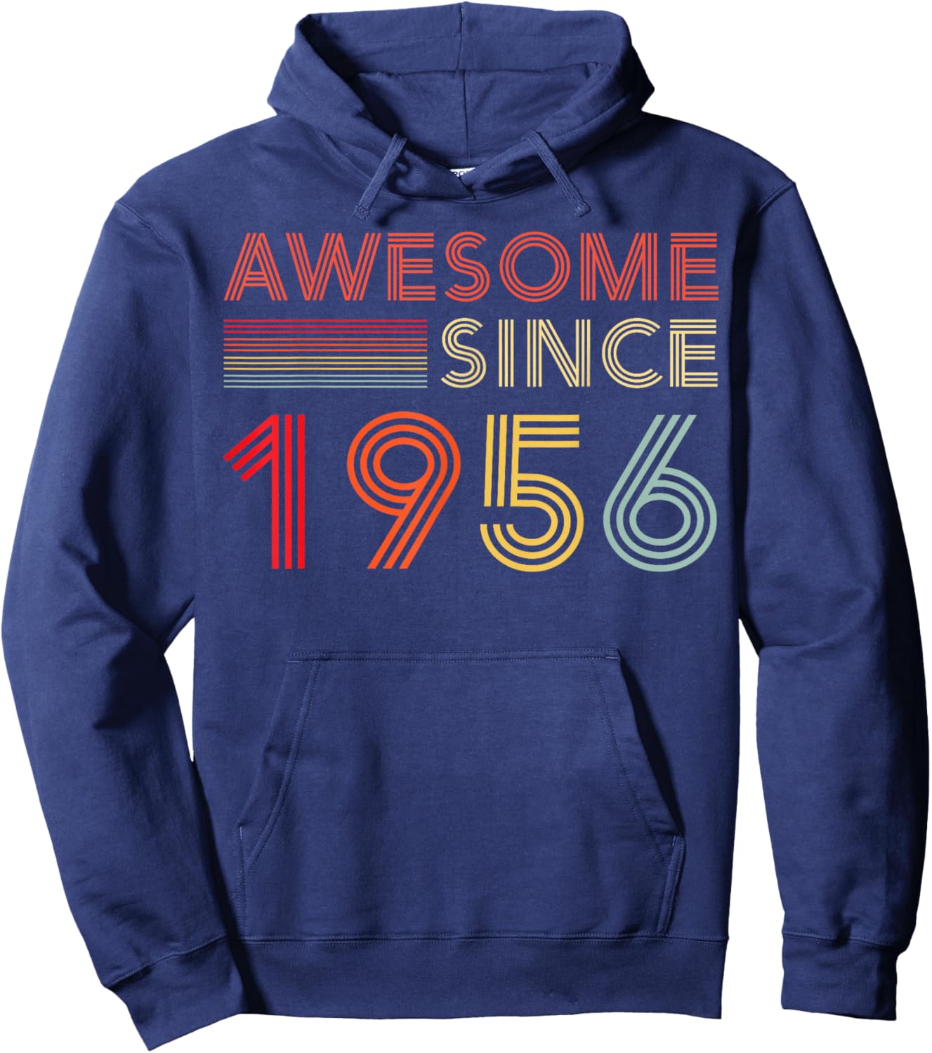 Awesome 70 Birthday Decorations Men 70yr 1956 70th Birthday Hoodie - Hoodie | Navy